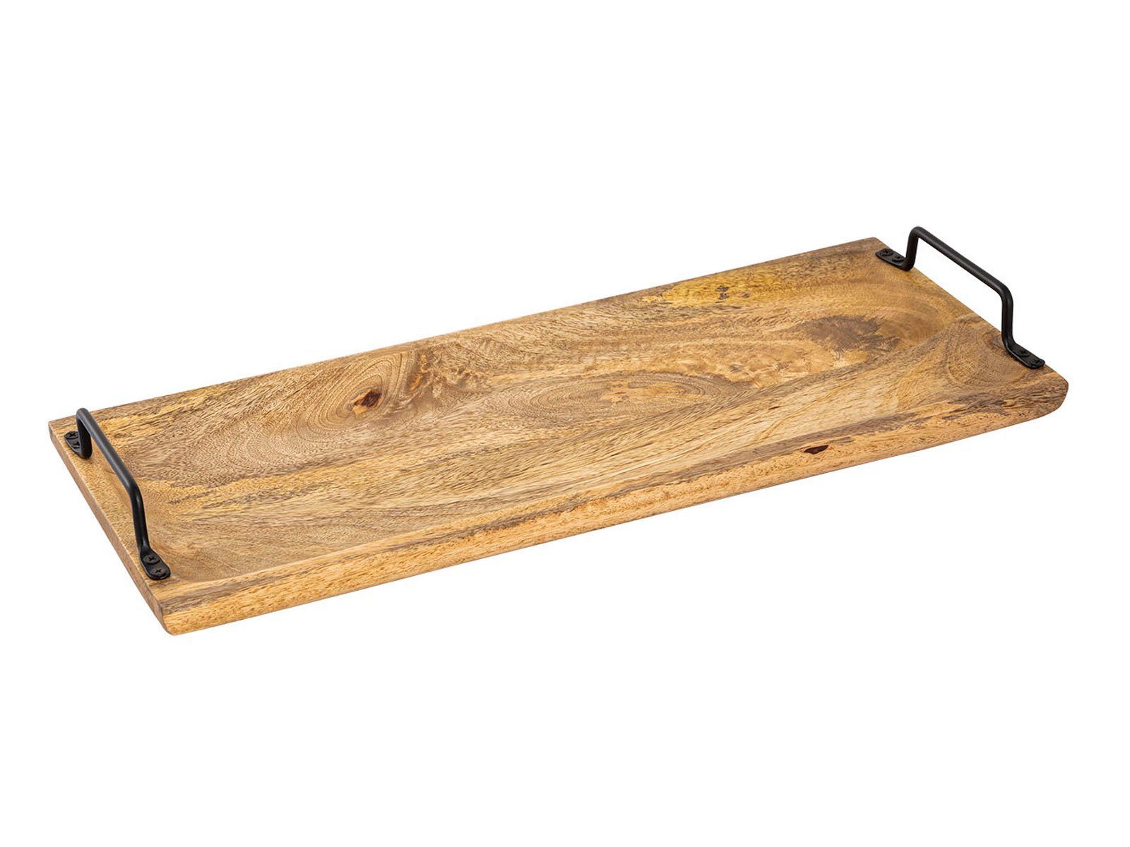 Serviertablett Tablett Dekotablett Casamia Deko Holz Holztablett Tabl Servierbrett 50x20cm