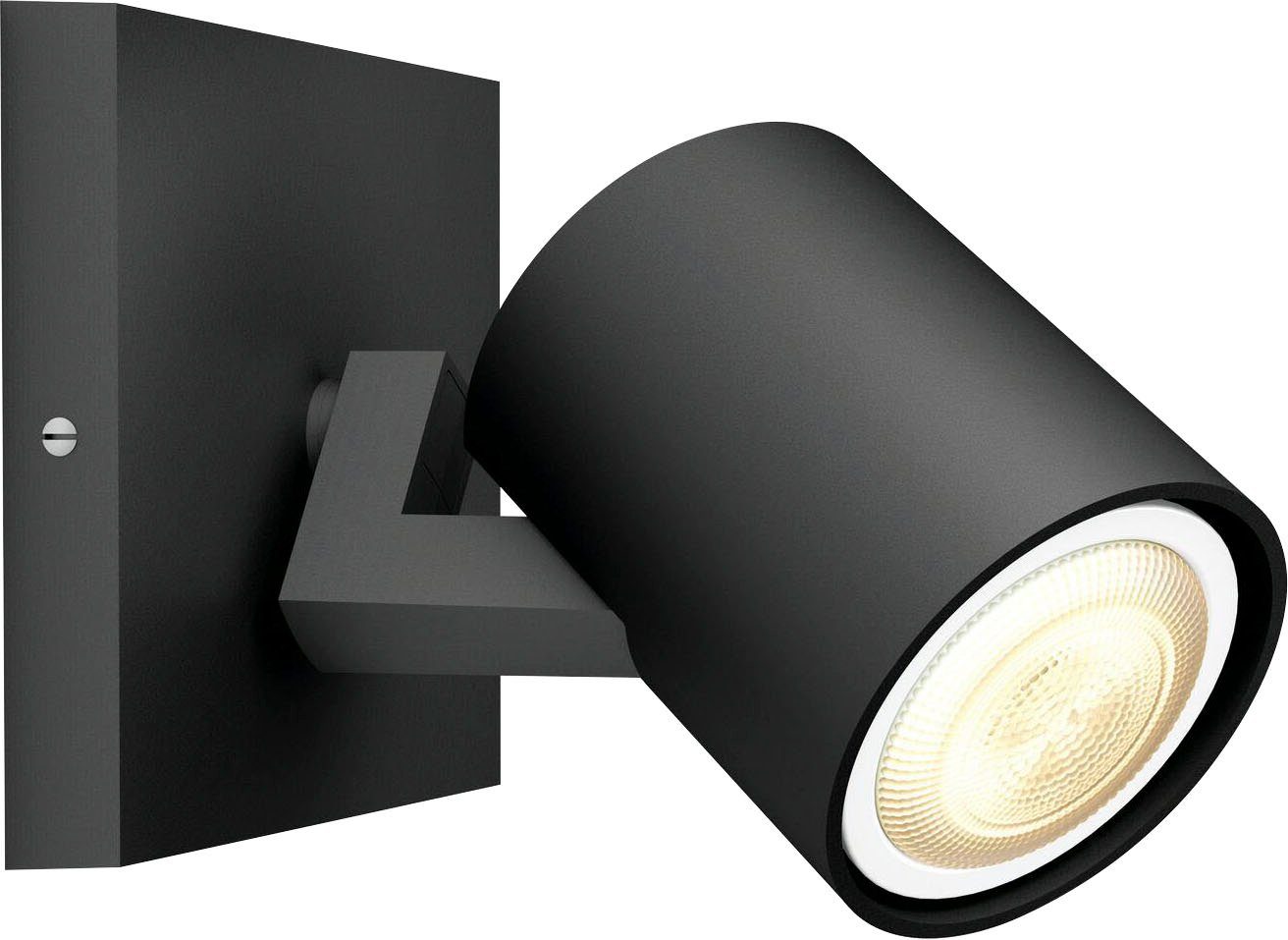 Philips Hue LED Flutlichtstrahler Runner, Dimmfunktion, Leuchtmittel Dimmschalter Inklusive wechselbar, Warmweiß