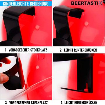 MAVURA Kostüm BEERTASTIX Trinkhelm Party Bierhelm Getränkehalter Getränkehelm, Saufhelm Bier Helm – das perfekte Accessoire für Parties und Freizeit