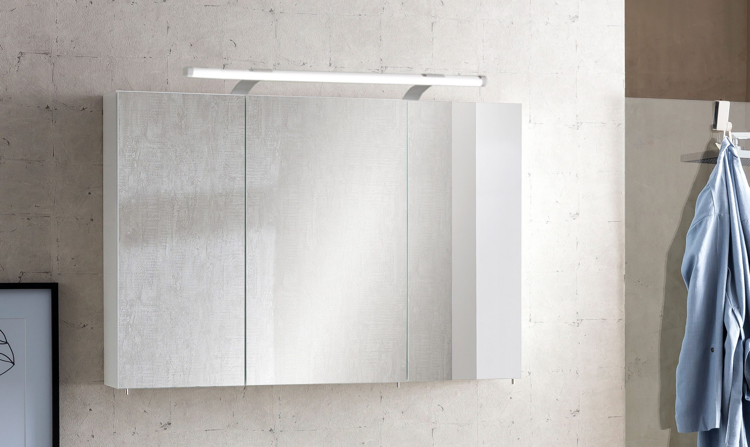 Schildmeyer Spiegelschrank Dorina, Spiegelschrank, Made in Germany, B: 70 cm Solide Verarbeitung - Dieses Produkt ist in Deutschland gefertigt