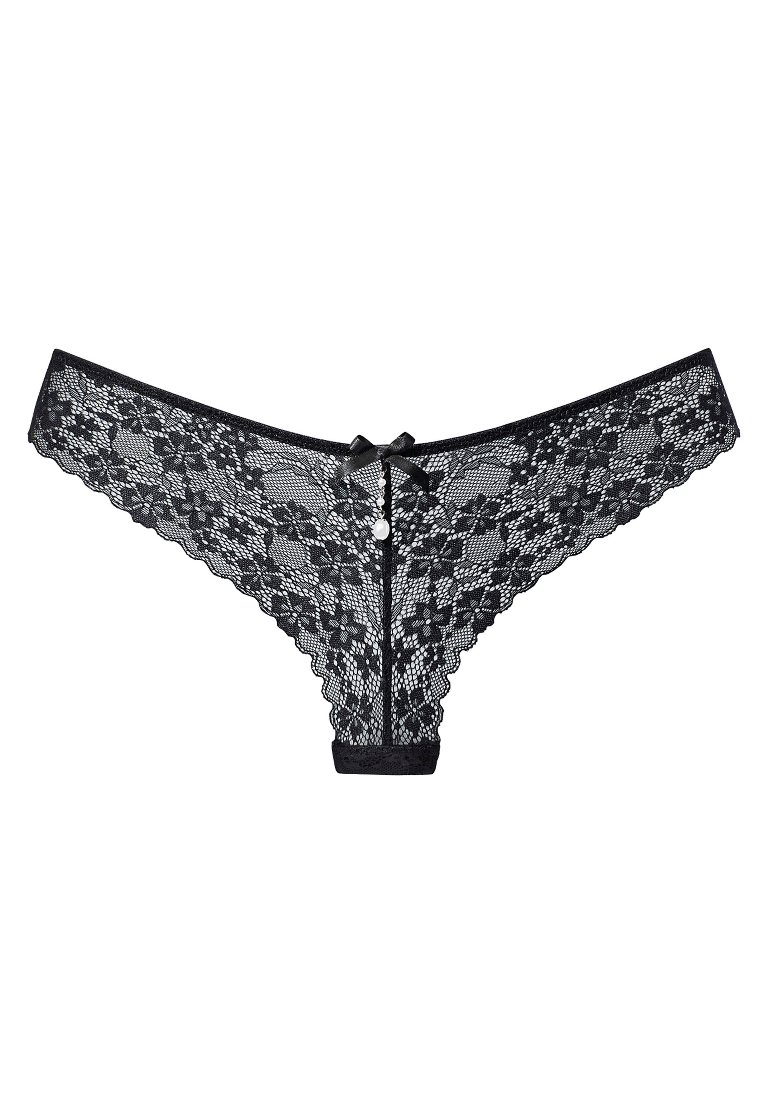 LASCANA String rundherum aus floraler Spitze, Dessous