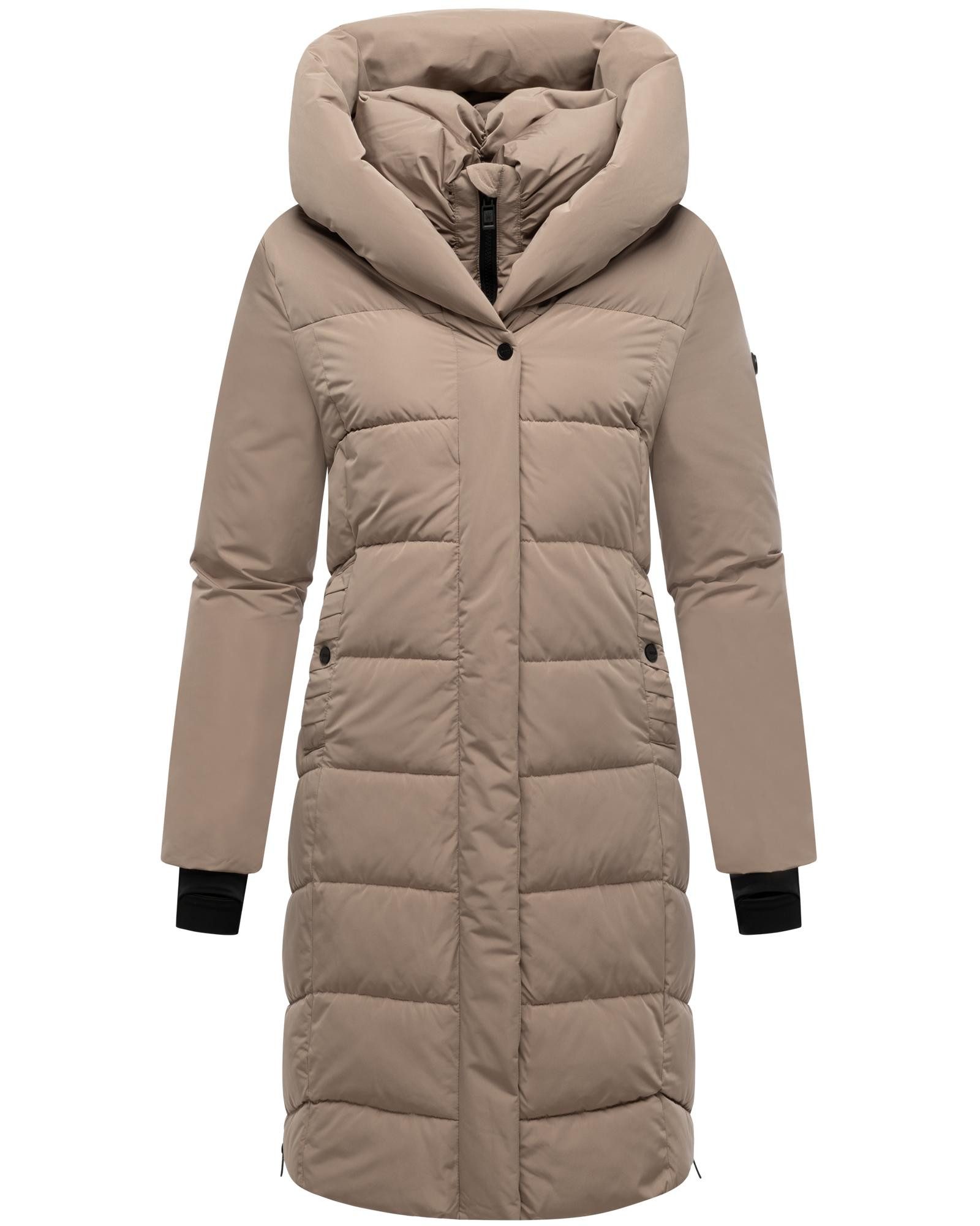 Navahoo Steppmantel Laubzauber 14 gesteppter Damen Wintermantel mit abnehmbarem Kragen-Einsatz