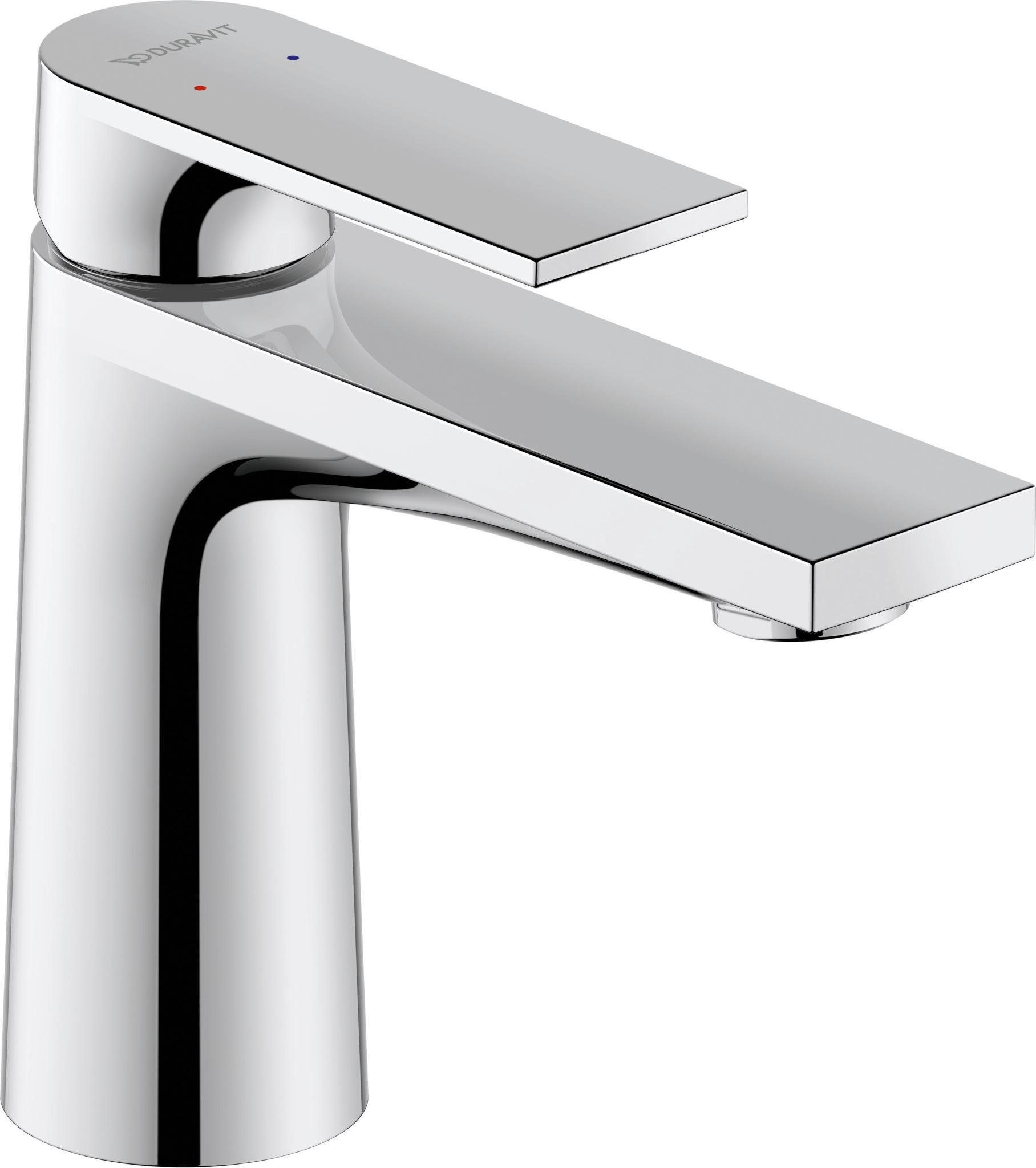Duravit Badarmatur Tulum Einhebel Waschtischmischer S Einhandmischer Wasserhahn ohne Zugstangen Ablaufgarnitur