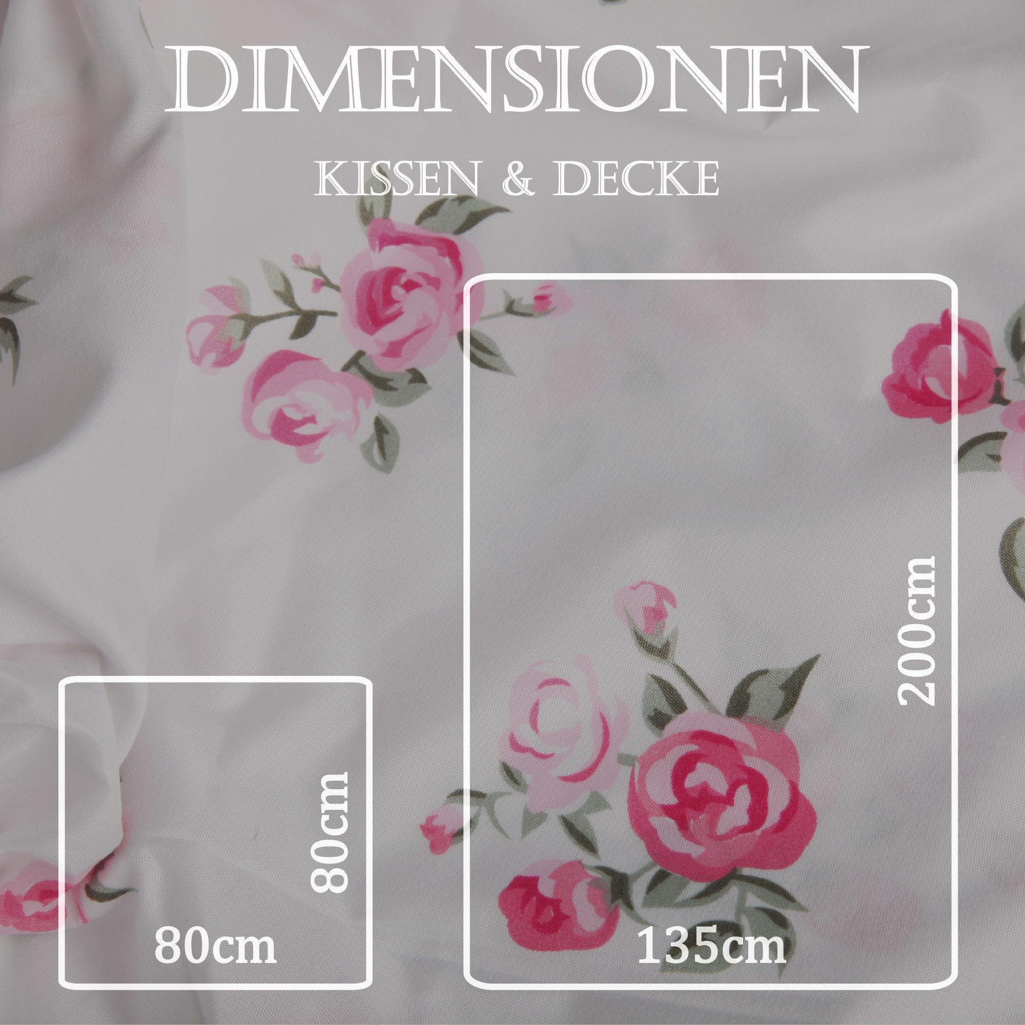 Bestlivings Bettbezug Mikrofaser 135x200cm + 80x80cm, 2-tlg., 100% Mikrofaser, kuschelig weicher Bezug mit Reißverschluss