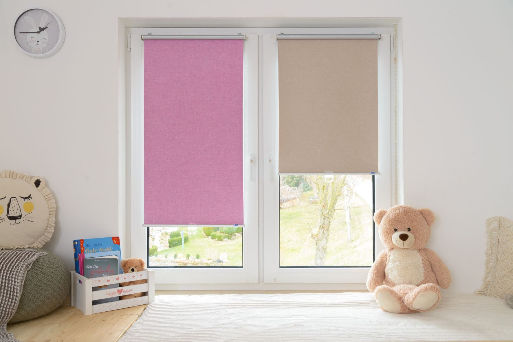 Springrollo Anna, K-HOME, verdunkelnd, ohne Bohren, freihängend, Klemmfix günstig online kaufen