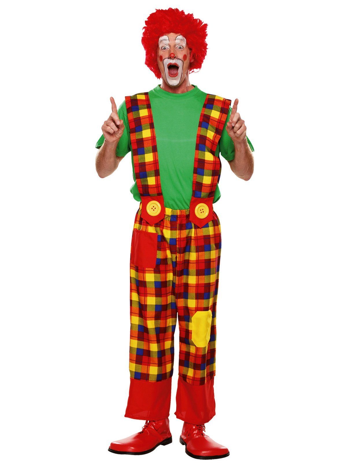 Rubie´s Kostüm Karierte Clownshose, 40