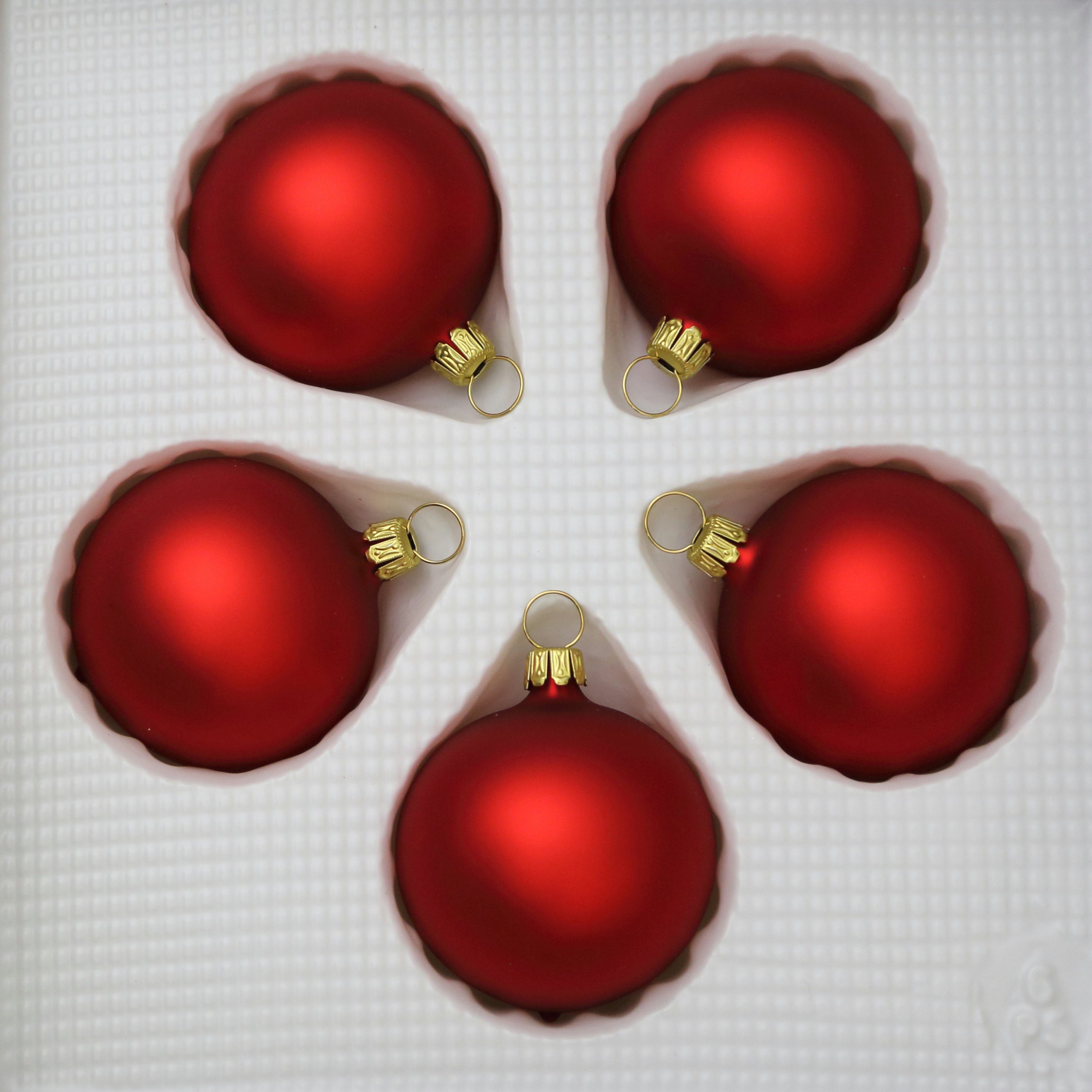 Lauschaer Glas Christbaumschmuck Christbaumschmuckkugeln in verschiedenen Farben und Größen
