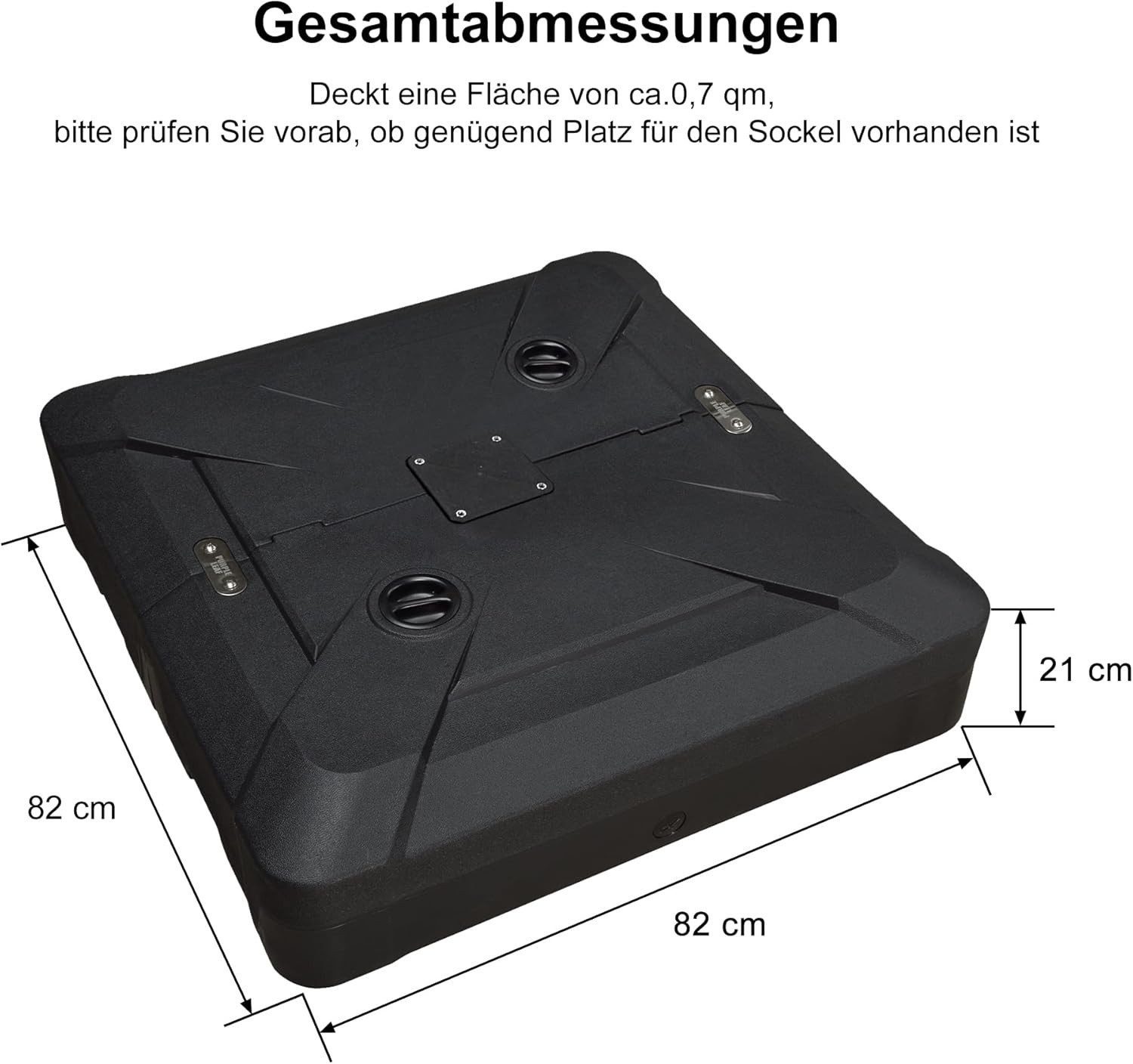 PURPLE LEAF Ampelschirm Rund Außenbereich Sonnenschirm, günstig online kaufen