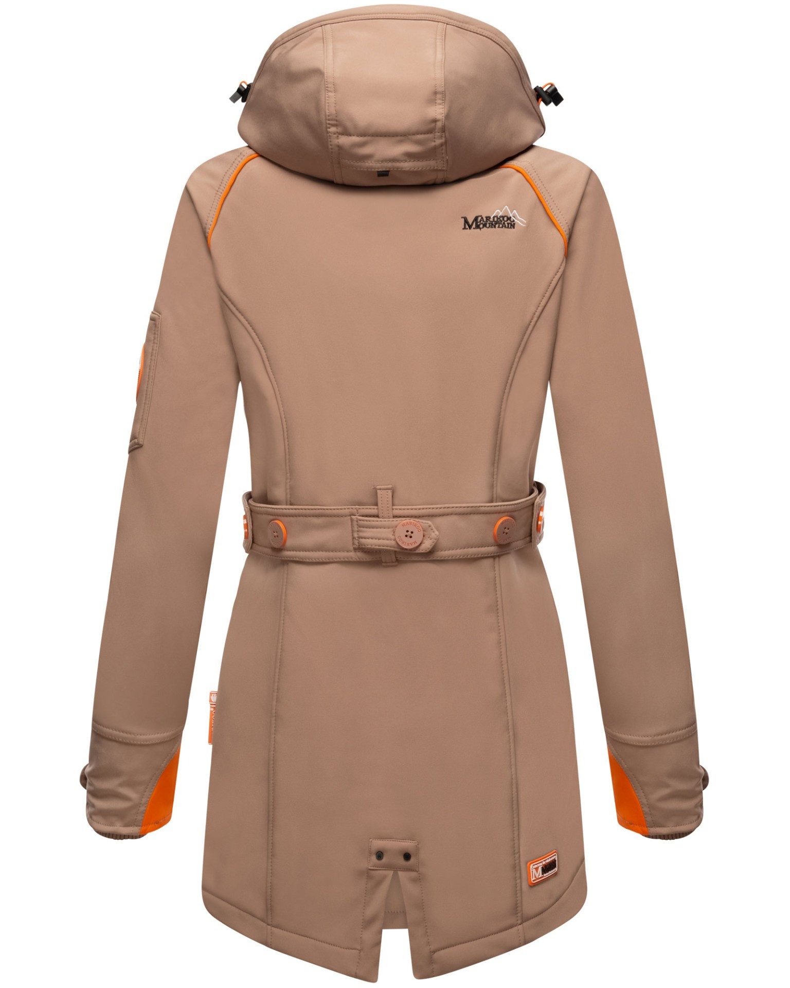 Marikoo Softshelljacke mit Kapuze – Outdoorjacke wind- und wasserabweisend Softshelljacke mit Fleecefutter und abnehmbarer Kapuze