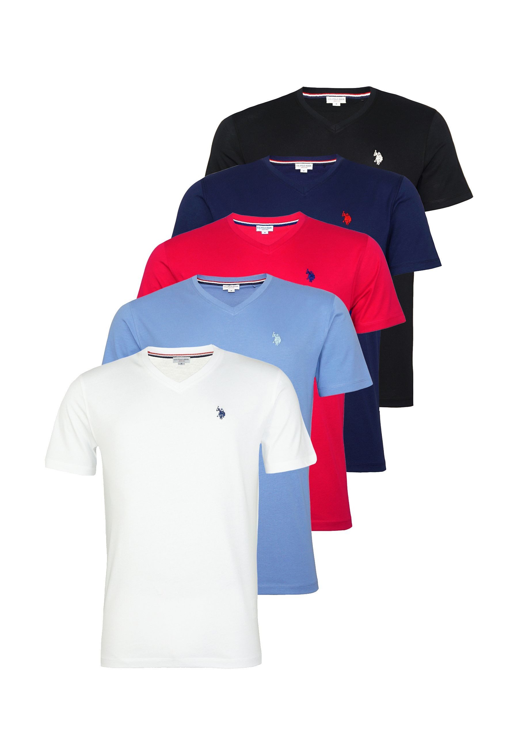 U.S. Polo Assn. T-Shirt T-Shirt Kurzarmshirt 5er Pack (5-tlg., 5)