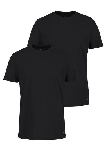 TOM TAILOR T-Shirt (Packung, 2er-Pack) perfektes Basic