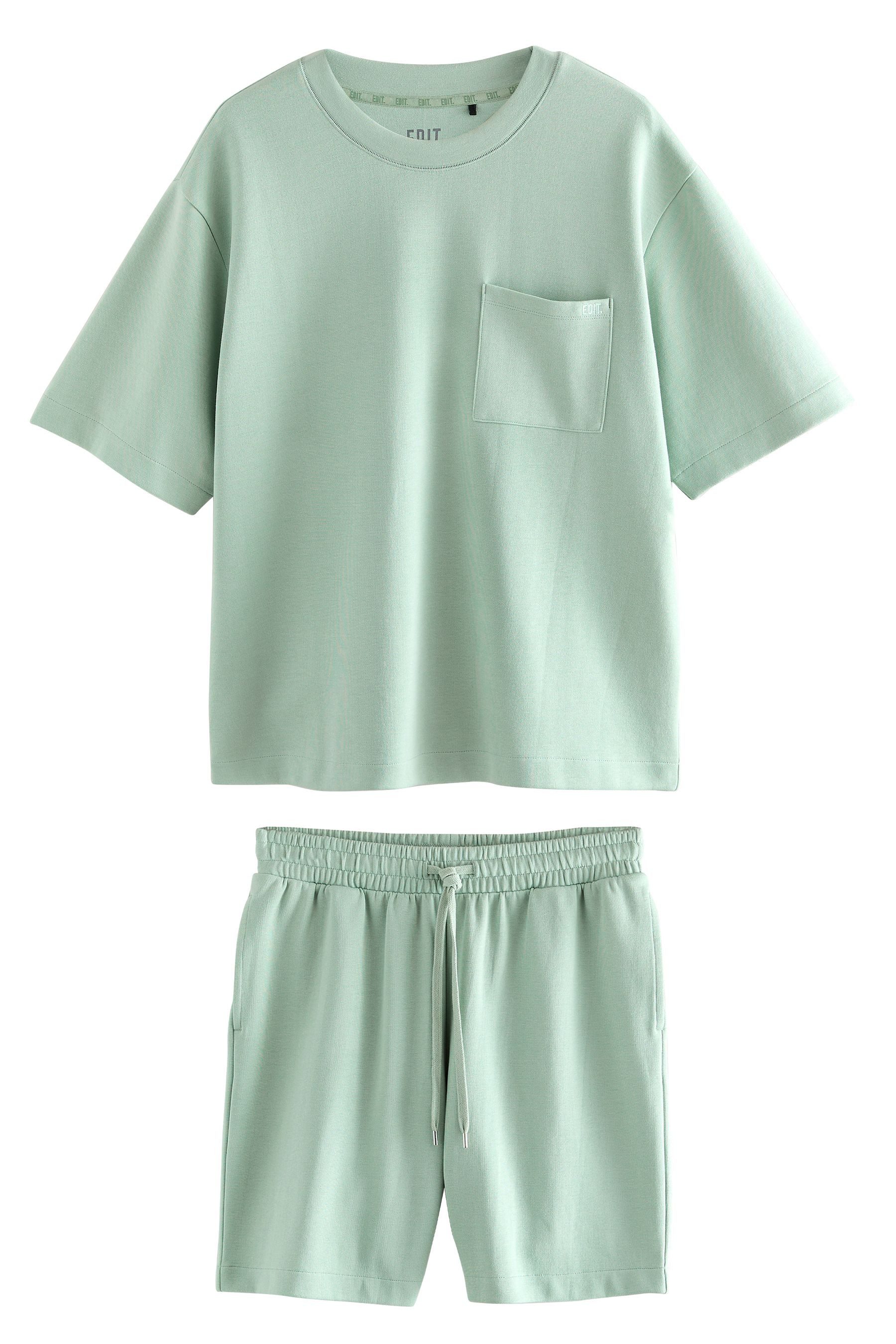 Pyjama EDIT Kurzarm-T-Shirt und Shorts im Set