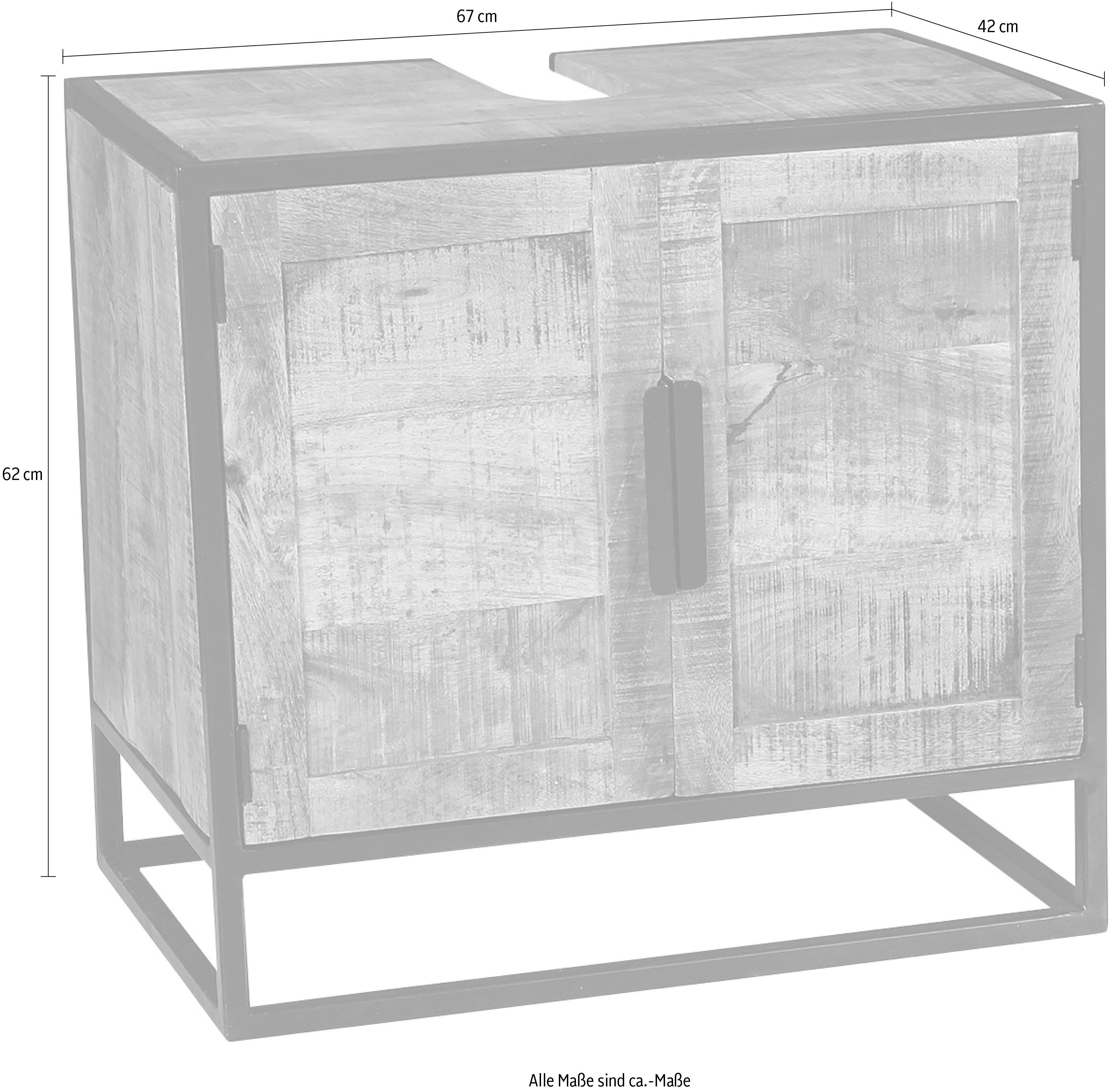 SIT Unterschrank Rahmen und schwarzem aus Metall Design-Gestell