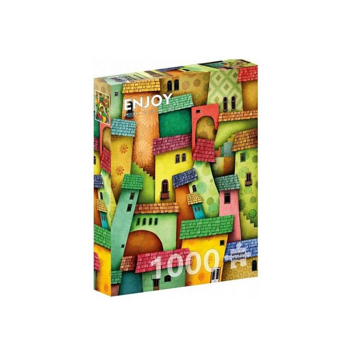 ENJOY Puzzle Puzzle ENJOY-1629 - Fröhliche Häuser Puzzle 1000 Teile Puzzleteile