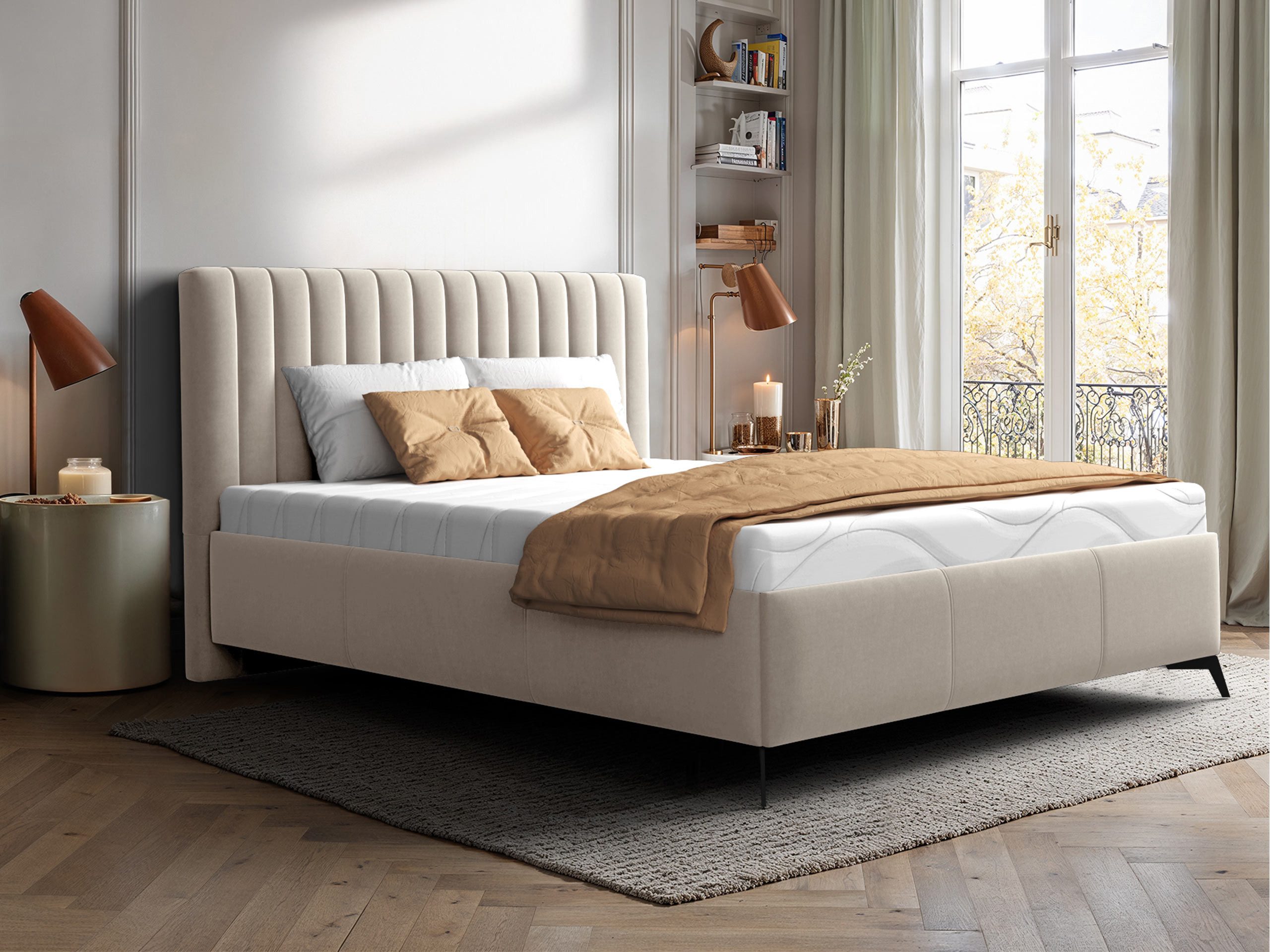 MIRJAN24 Polsterbett Morris (mit Bettkasten und Kopfteil), mit Gasdruckfede günstig online kaufen