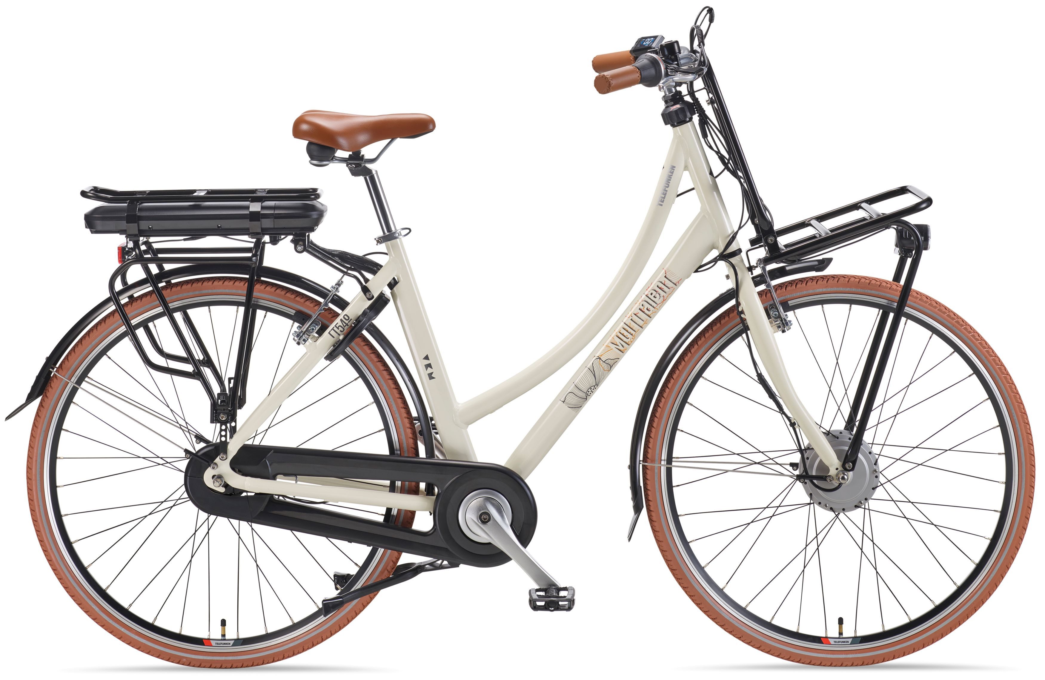 Telefunken E-Bike Cityrad Multitalent RT540, 7 Gang Shimano Nexus Schaltwerk, Nabenschaltung, Frontmotor, 474 Wh, Pedelec, Elektrofahrrad für Damen u. Herren