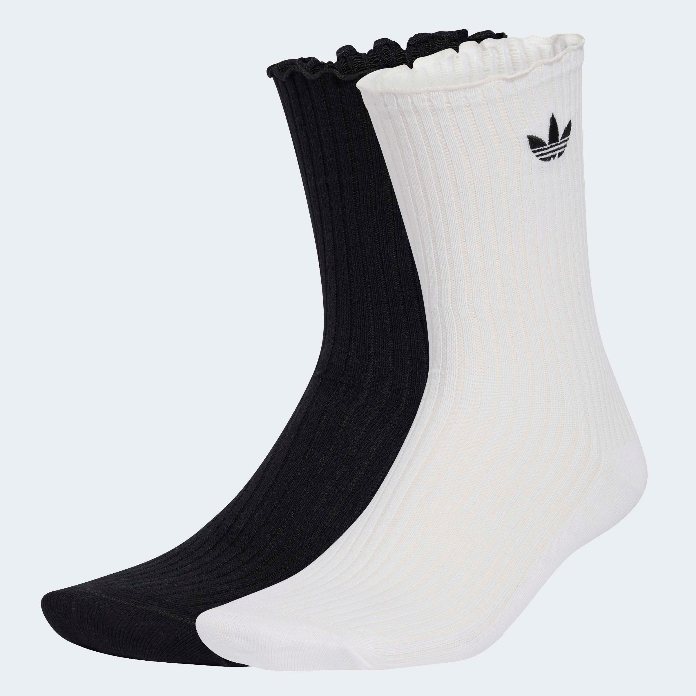 adidas Originals Sportsocken CREW, RÜSCHEN, 2 PAAR (2-Paar) für Erwachsene, im praktischen 2er-Set