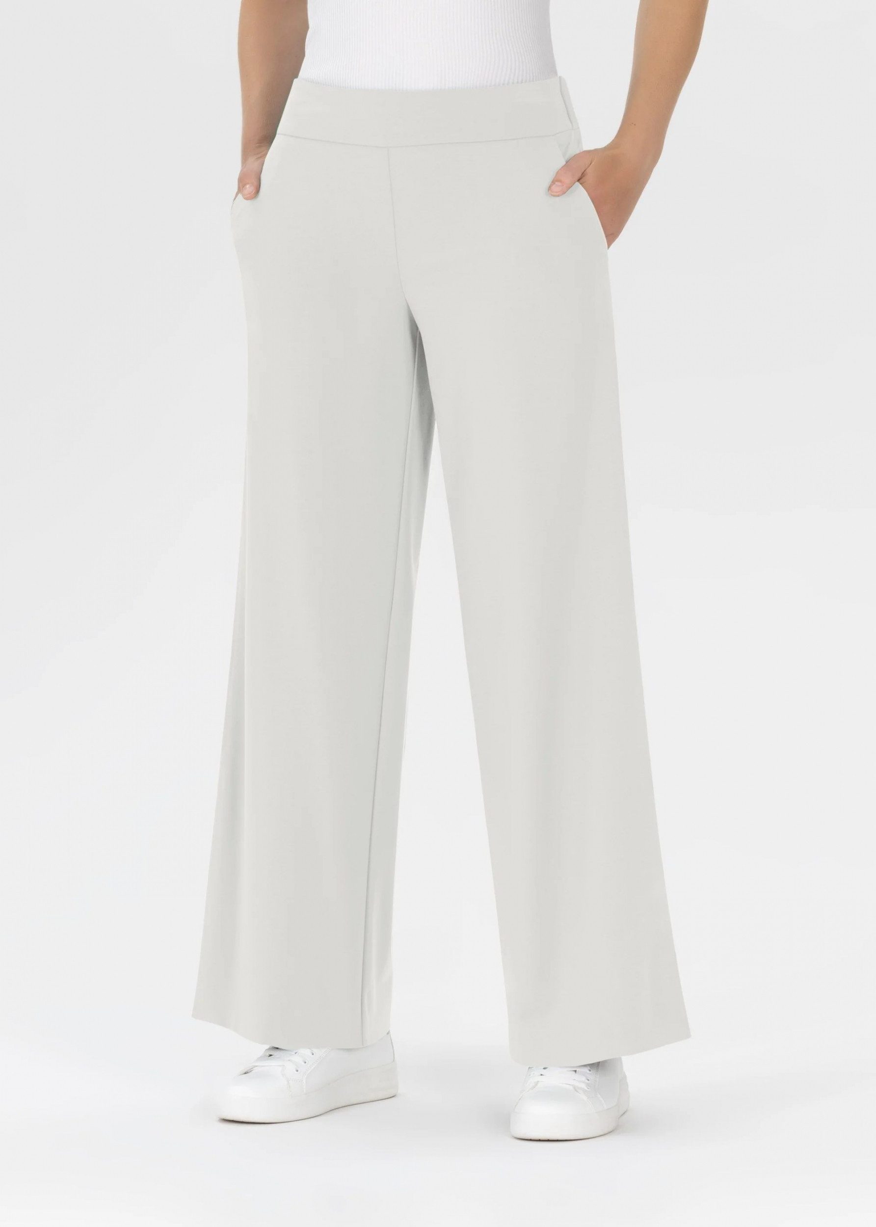 Stehmann Stoffhose Hamatit3 - Jerseyhose Damen - Weite Hose mit Bügelfalte Damen