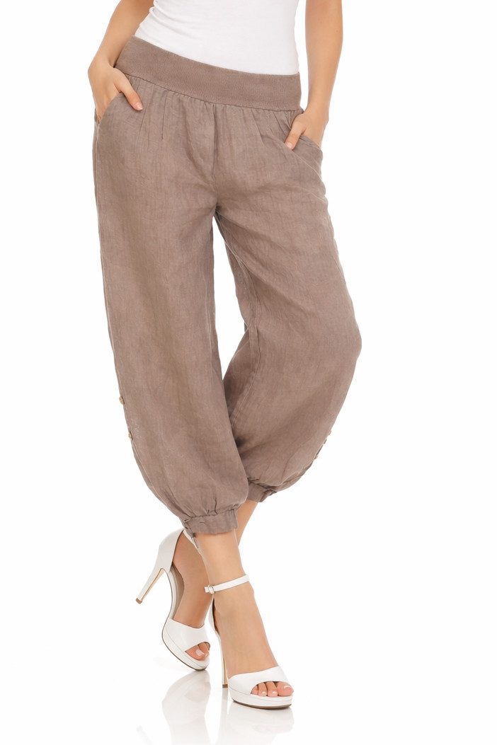 Mississhop Leinenhose 100 % Leinen Sommerhose Damen Hose Extra Lang – Tall günstig online kaufen