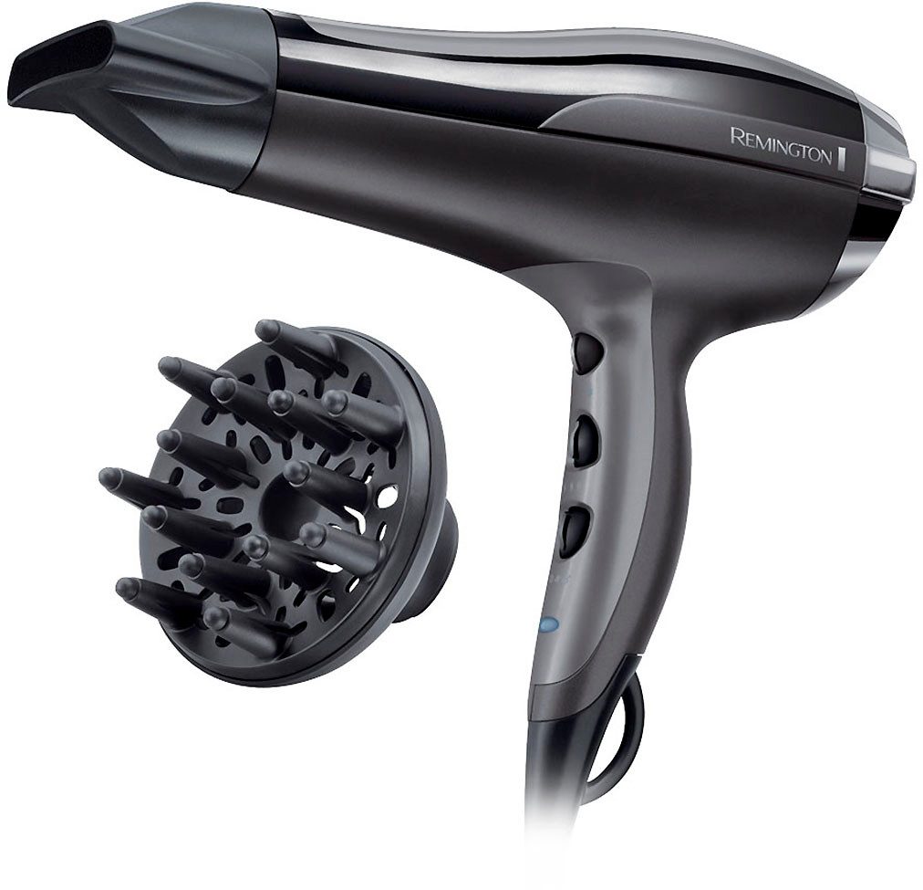 Remington Haartrockner Pro-Air Turbo (D5220), 2400 W, leicht & leistungsstark, mit Ionenpflege, Wärmeverteilung + Diffusor