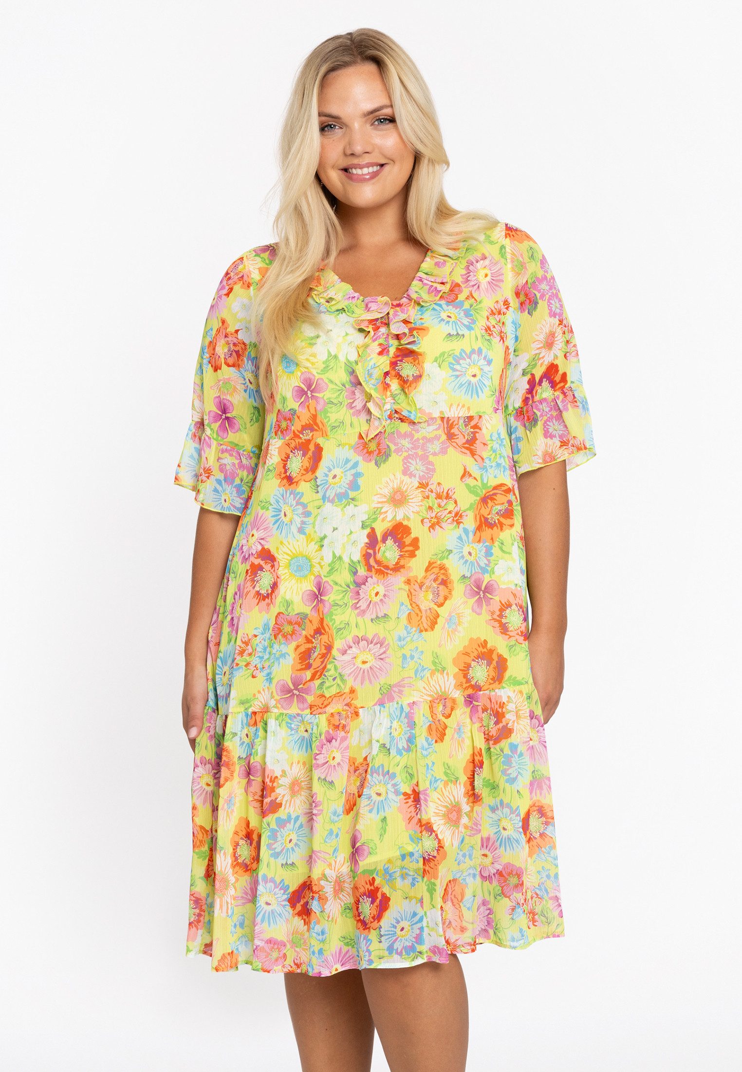 A-Linien-Kleid Damen Kleid Große Größen