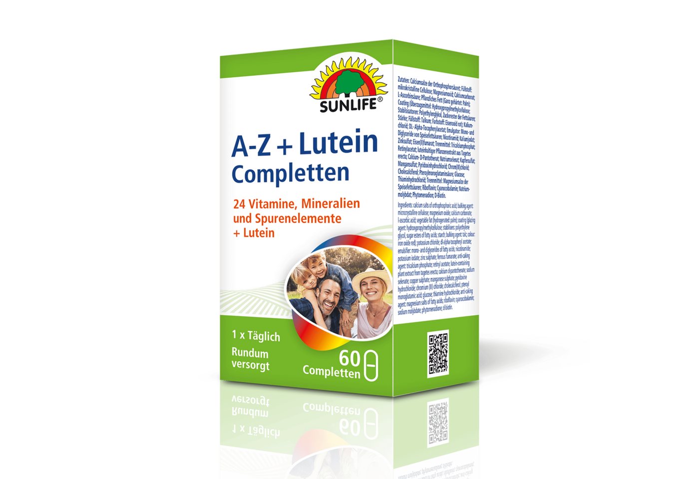 SUNLIFE SUNLIFE® A-Z + Lutein Tabletten Rundumversorgung Nährstoff Immunsystem 1 x täglich eine Complette mit ausreichend Flüssigkeit schlucken