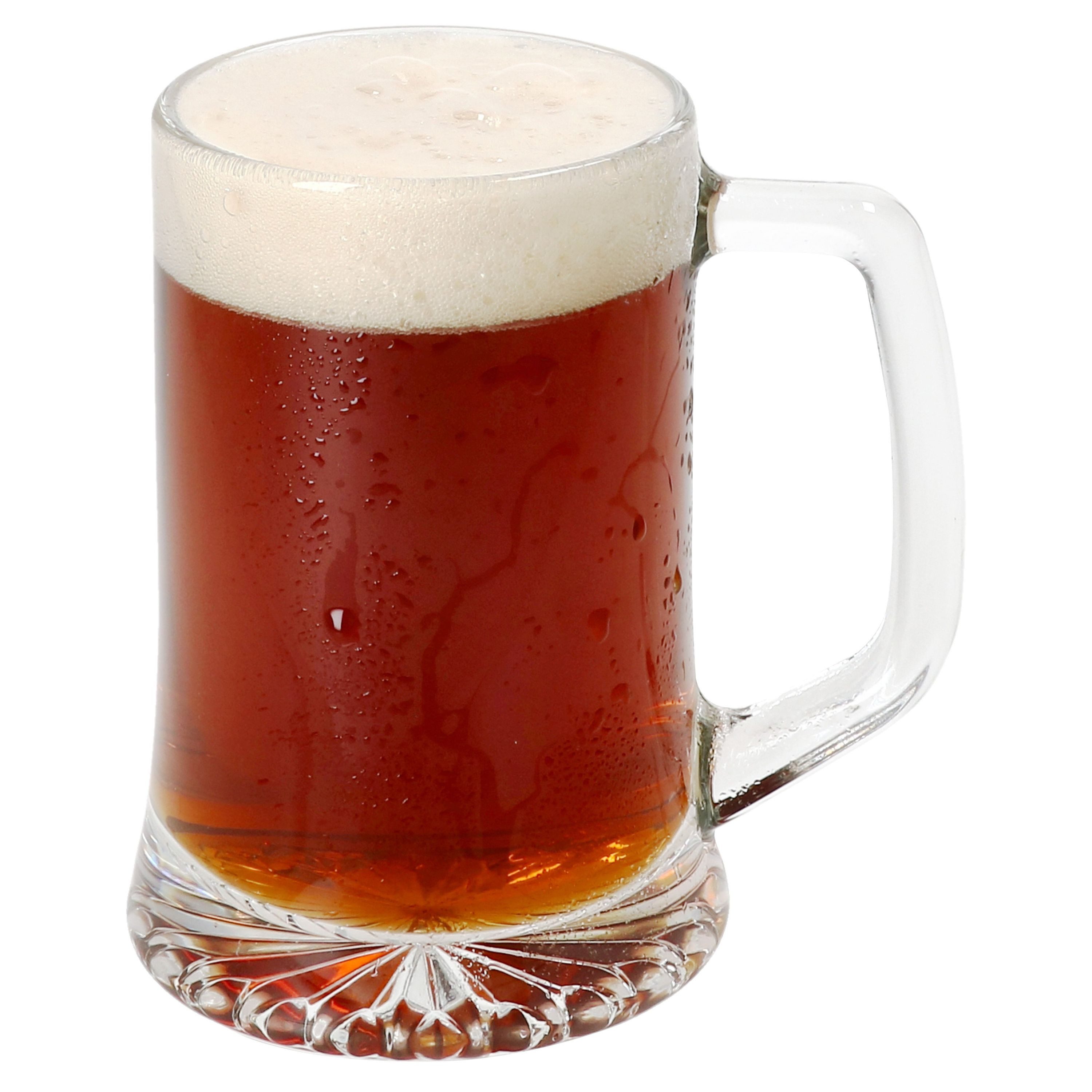 MamboCat Bierglas 4x Artisan Bierkrug 250ml mit Sternboden & Henkel Bierhumpen 0,25L, Glas