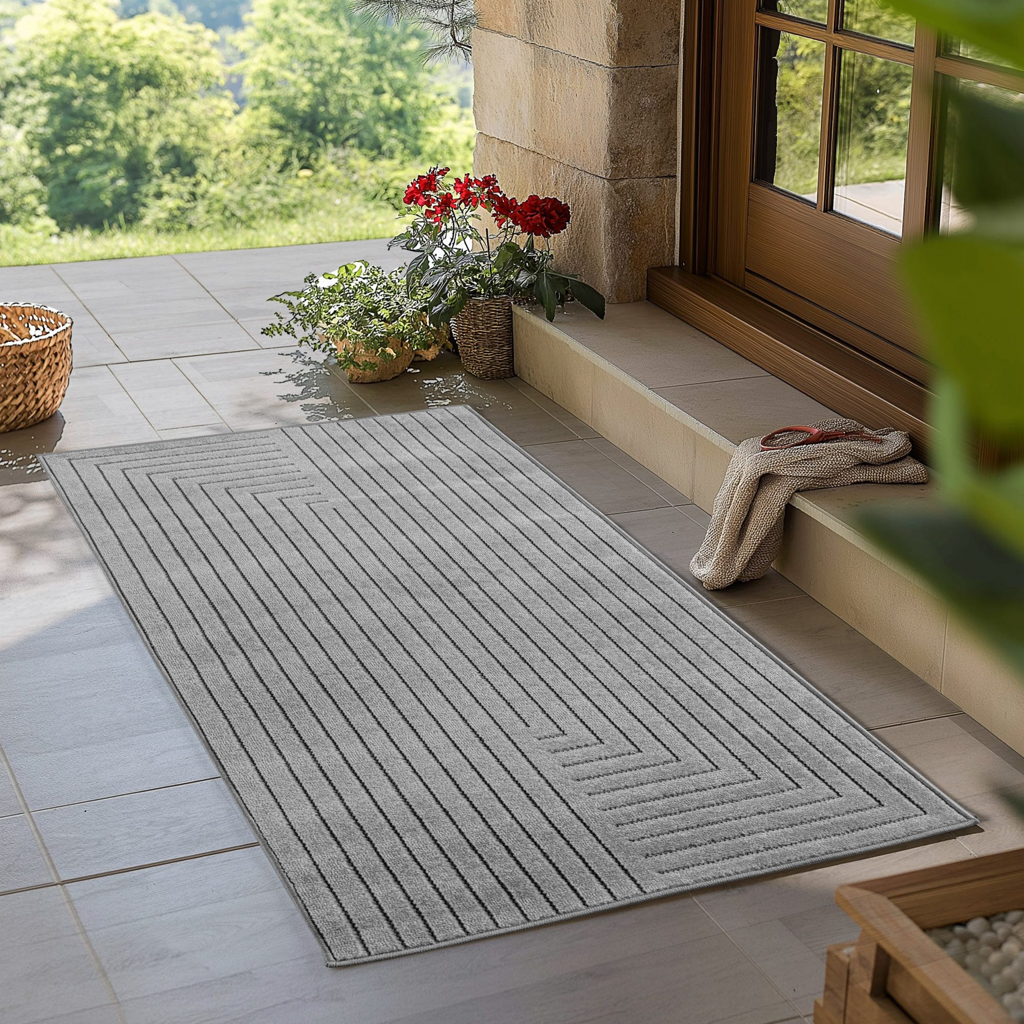 Teppium Teppich Skandinavischer 3D-Teppich, Rechteckig, Höhe: 5 mm, Indoor günstig online kaufen