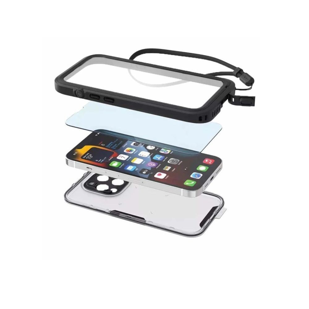Catalyst Smartphone-Hülle Total Protection Waterproof Case, für iPhone 14 Pro Max, Schwarz