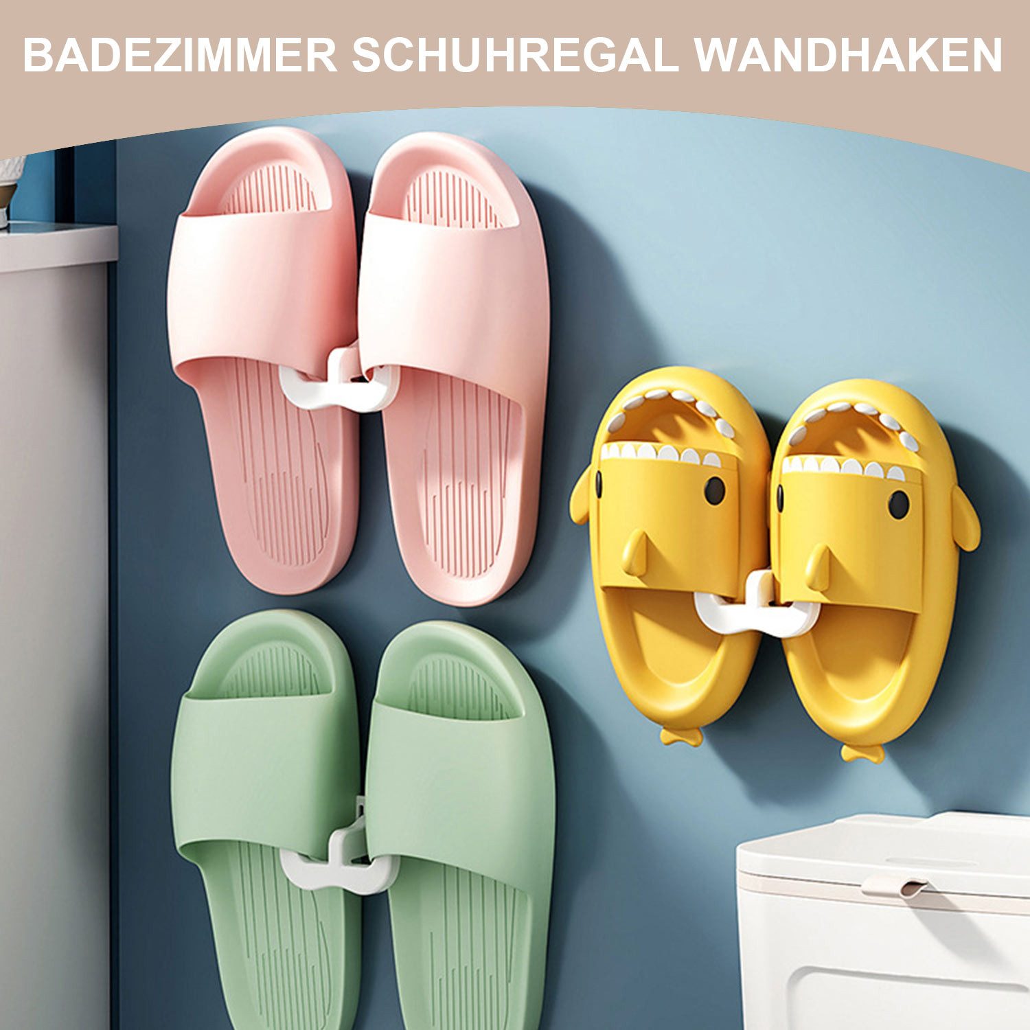 Refttenw Schuhregal U-förmiger Pantoffelständer zur Wandmontage, günstig online kaufen