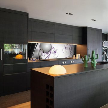 wandmotiv24 Küchenrückwand elegante Kugeln abstrakt, (1-tlg), Premium Hartschaum Nischenrückwand in versch. Größen