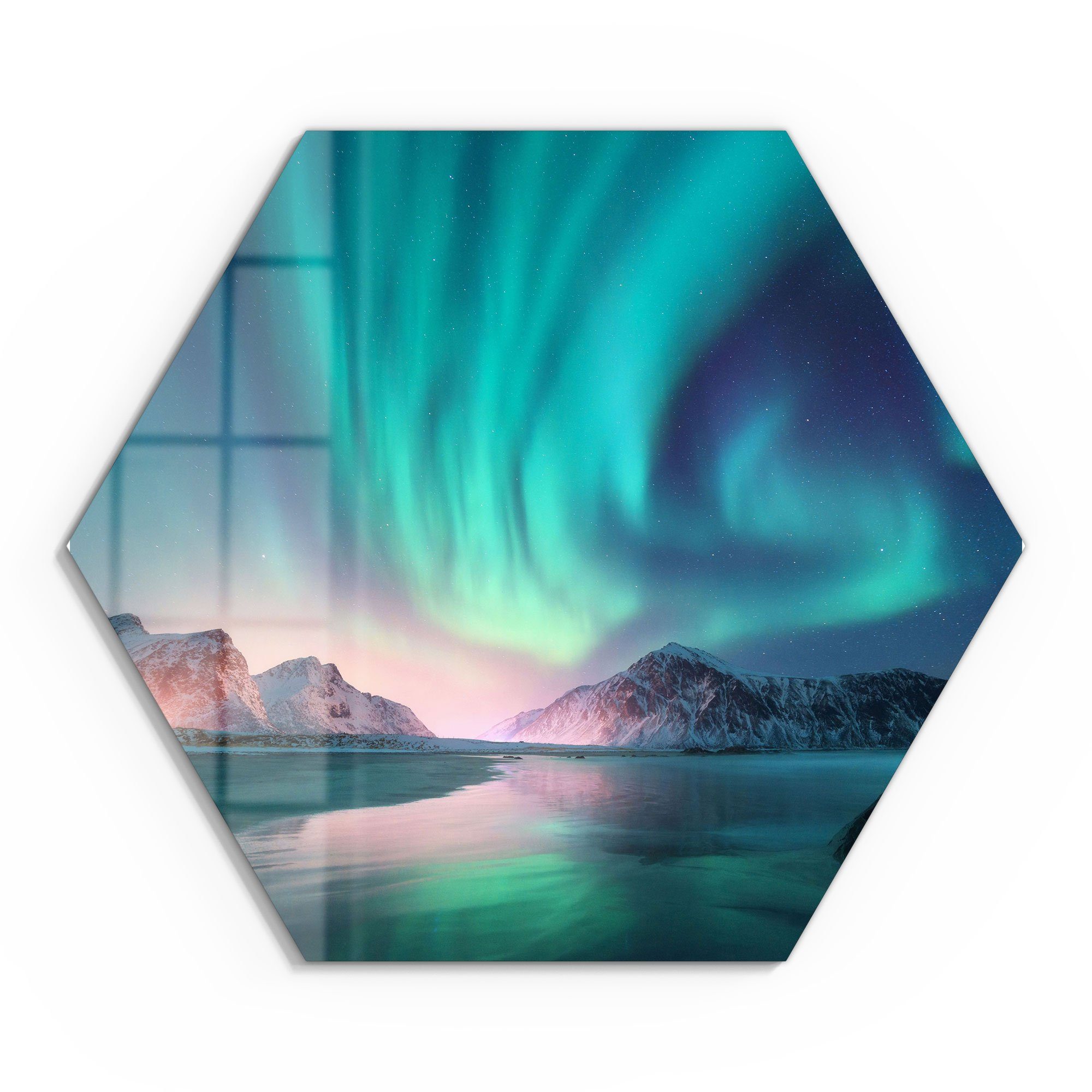 DEQORI Glasbild 'Das Nordlicht der Lofoten', günstig online kaufen