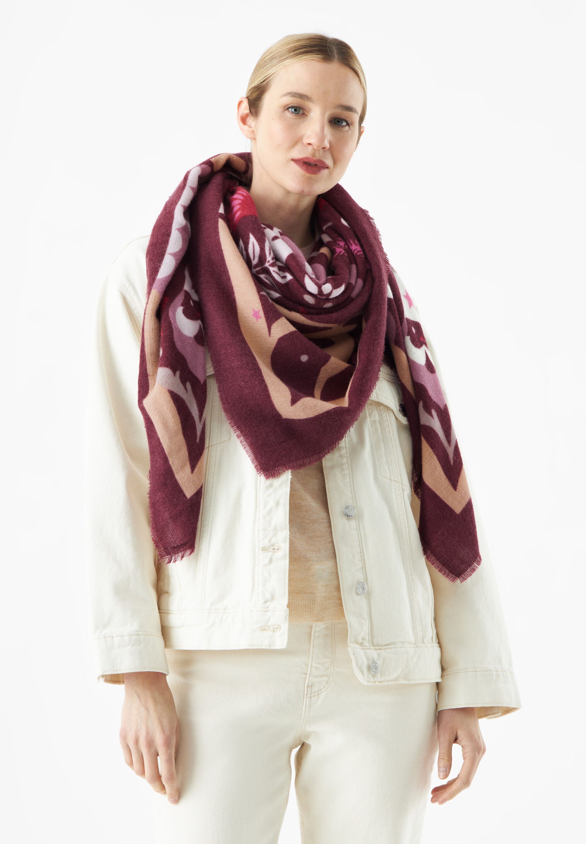 Codello Halstuch, Helles Weihnachtsmuster günstig online kaufen