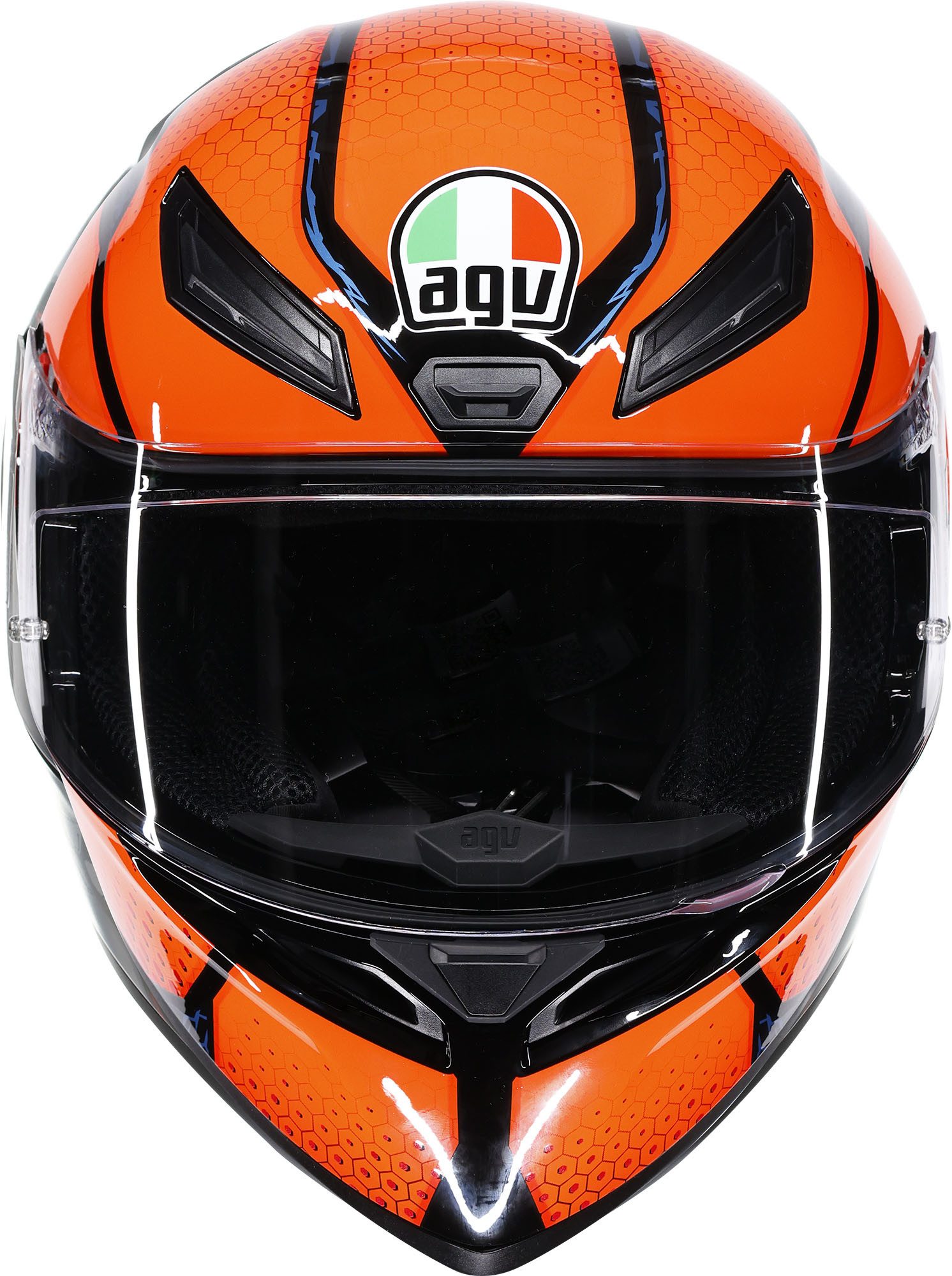 AGV Motorradhelm K1 S Speedarmor Helm, vorbereitet für Kommunikationssystem,geeignet für Brillenträger,v