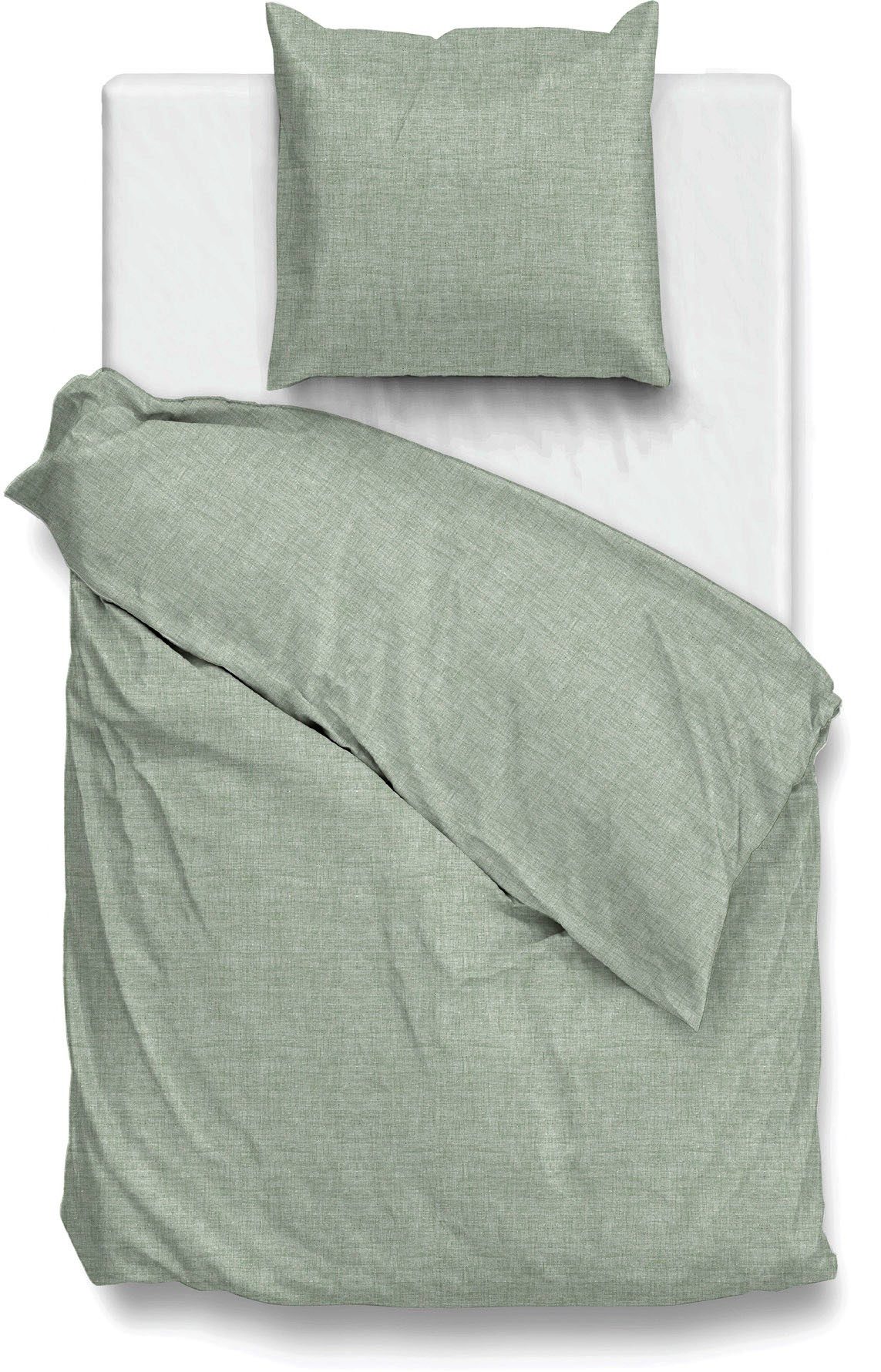 ZO HOME Bettwäsche Lino, Renforcé, 2 teilig, Bettwäsche aus 100% Baumwolle, hochwertiges Renforcé