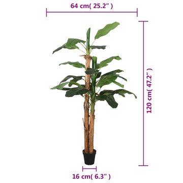 Kunstrasen Bananenbaum Künstlich 9 Blätter 120 cm Grün, vidaXL, Höhe: 120 mm