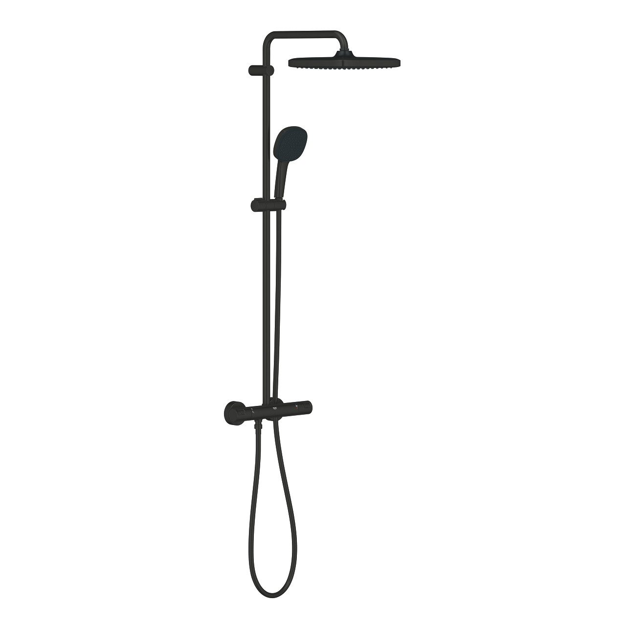 Grohe Duschsystem Vitalio Comfort 250 Duschsystem mit Thermostat, schwarz (266962431)