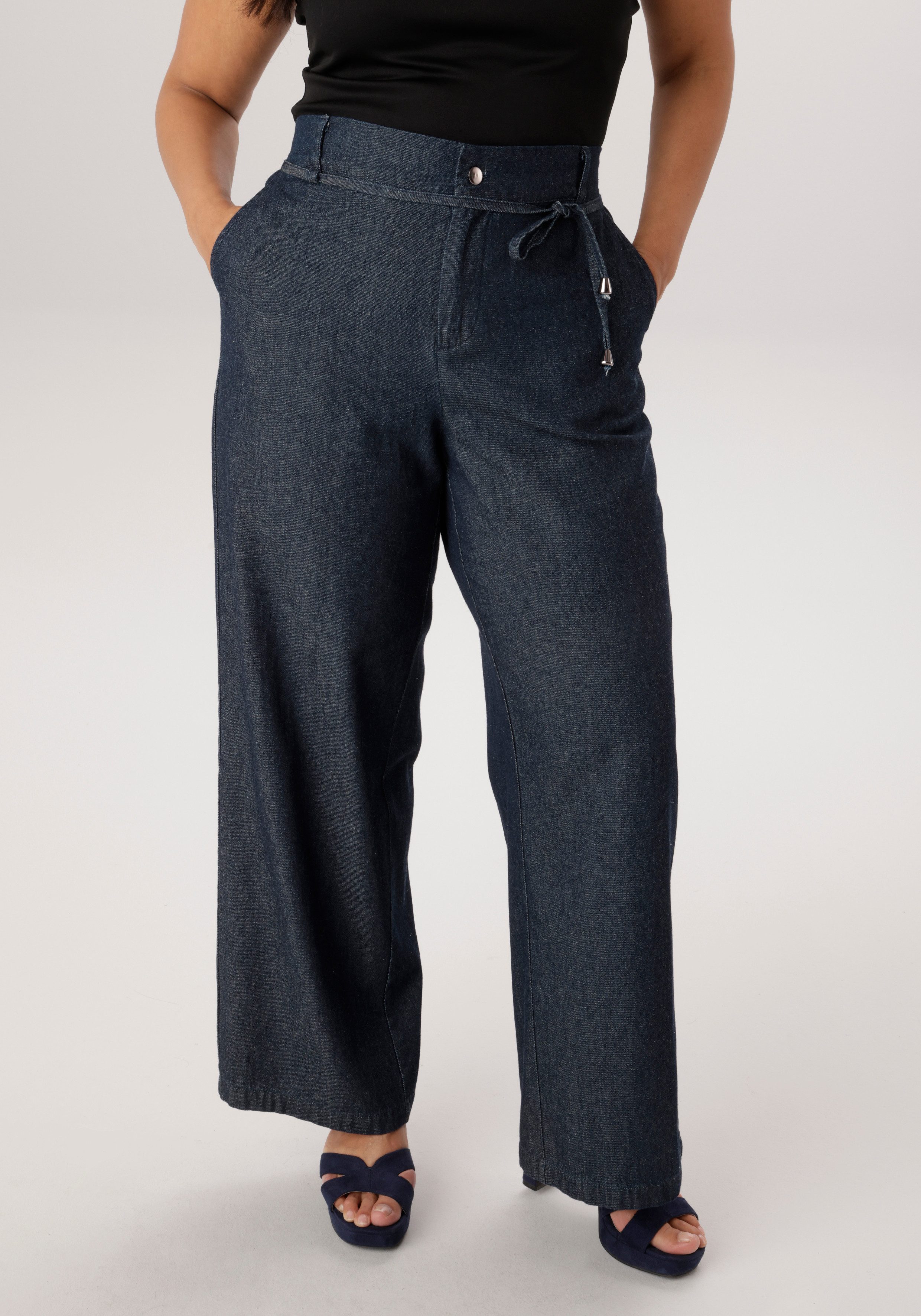 Aniston PLUS Weite Jeans mit elastischen Bund - NEUE KOLLEKTION. € 49,99, (€ 49,99 pro 1 Stk).