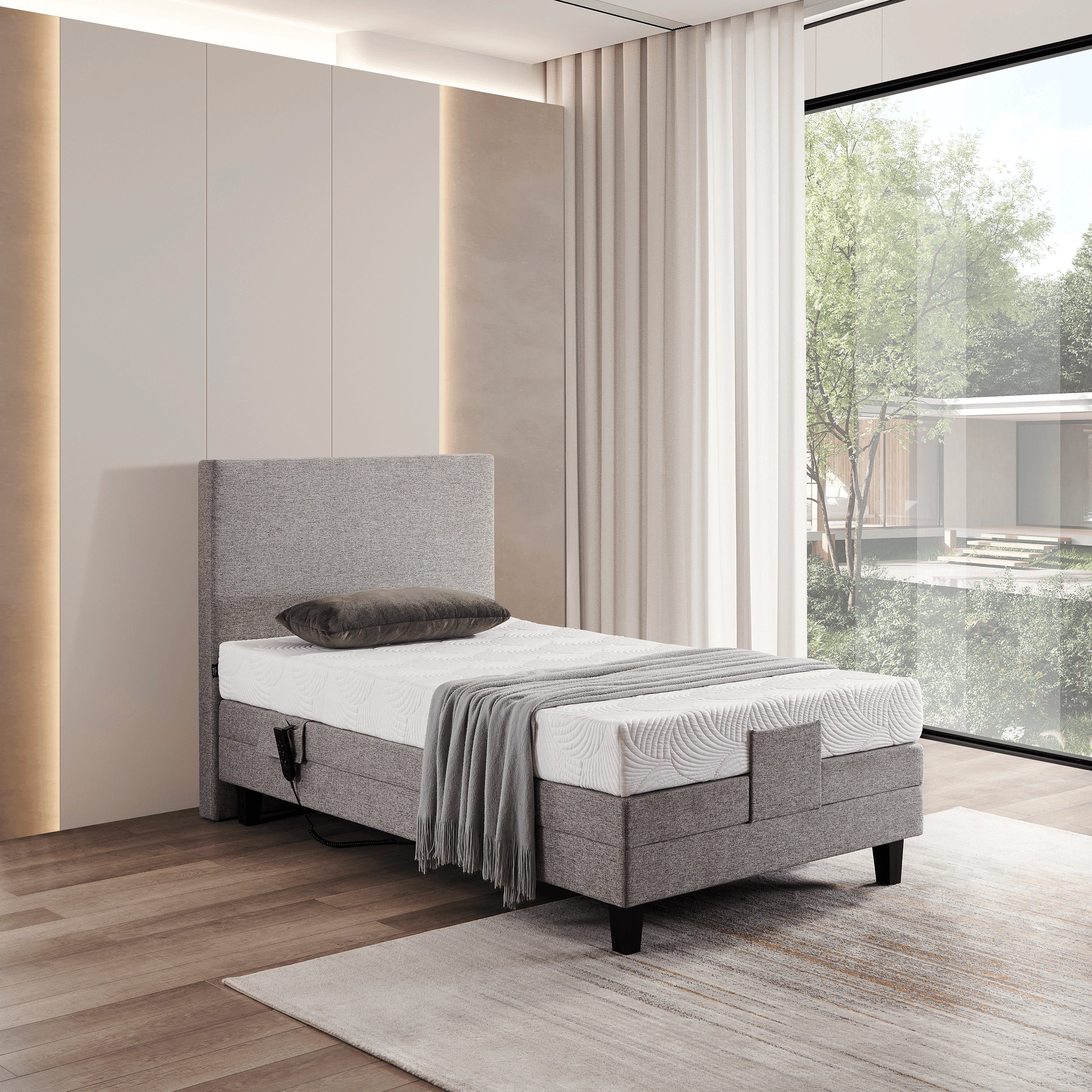 V6 Boxspringbett Motorbett 209E Bestes Preis-Leistungs-Verhältnis günstig online kaufen