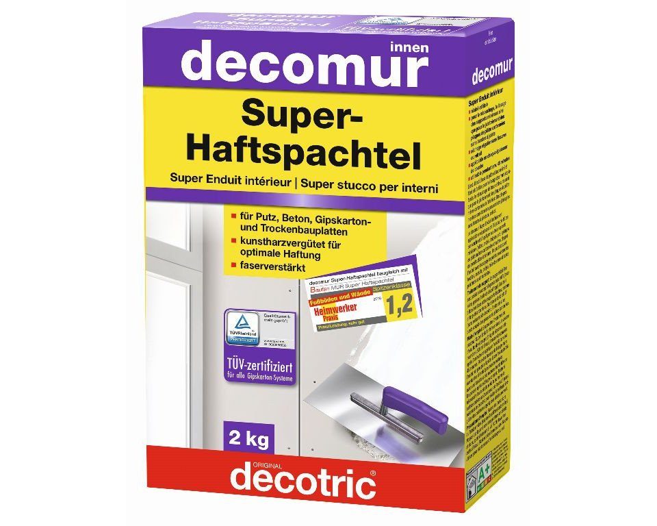 decotric® Spachtelmasse Decotric Decomur Super-Haftspachtel 2 kg