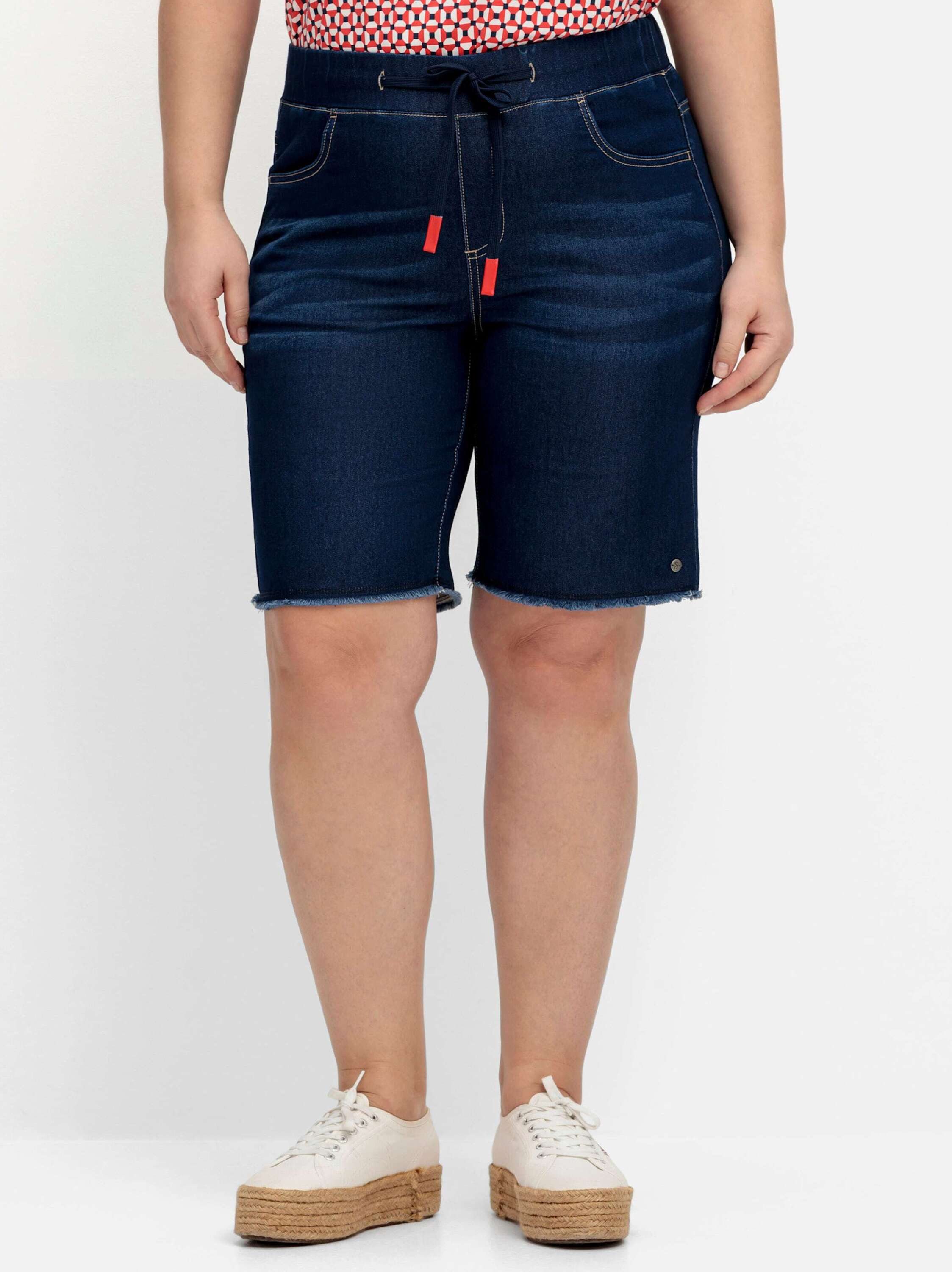 Sheego Jeansshorts Bermudas