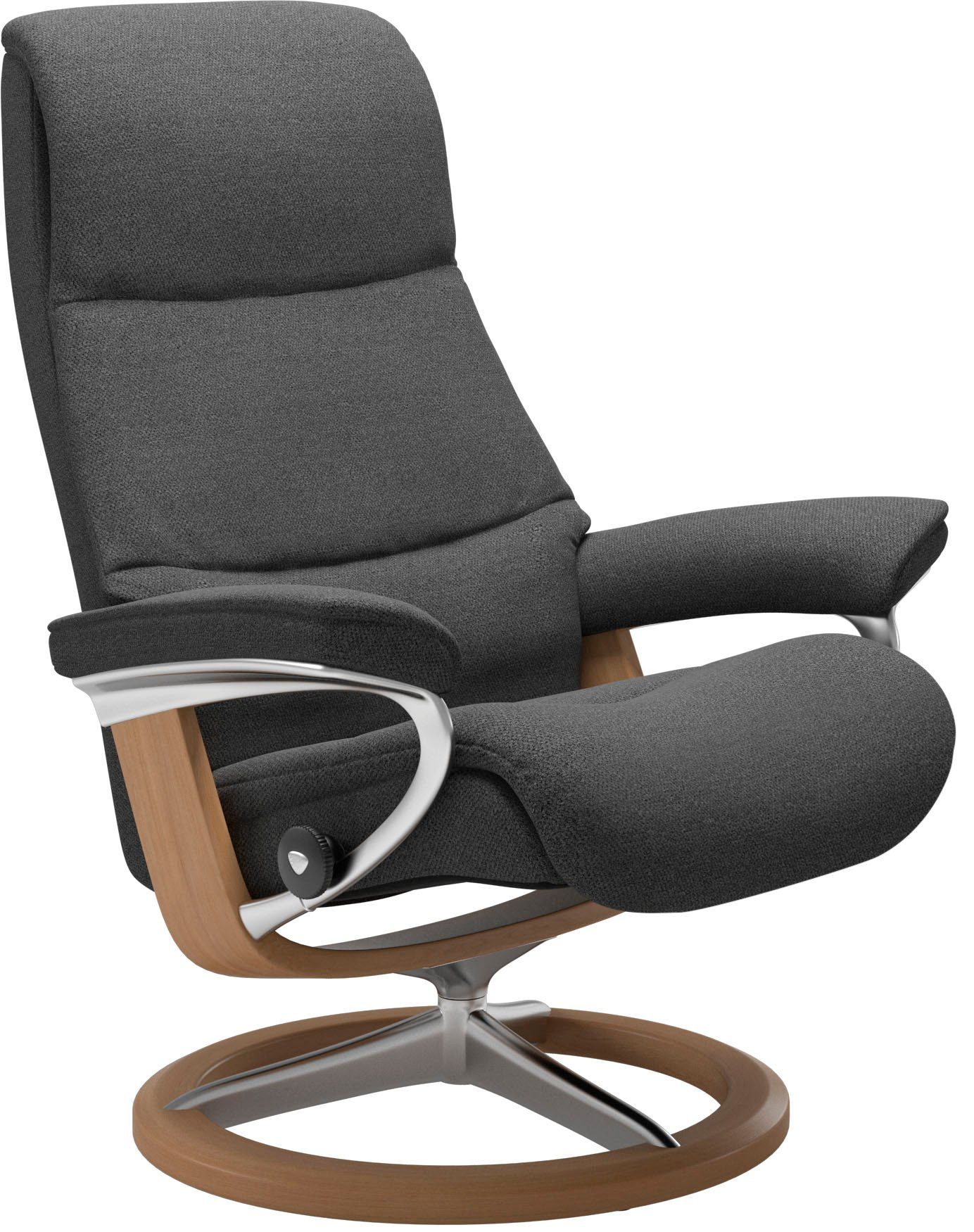 Stressless® Relaxsessel View (Set, Größe mit Base, Relaxsessel Hocker), mit S,Gestell Eiche Signature