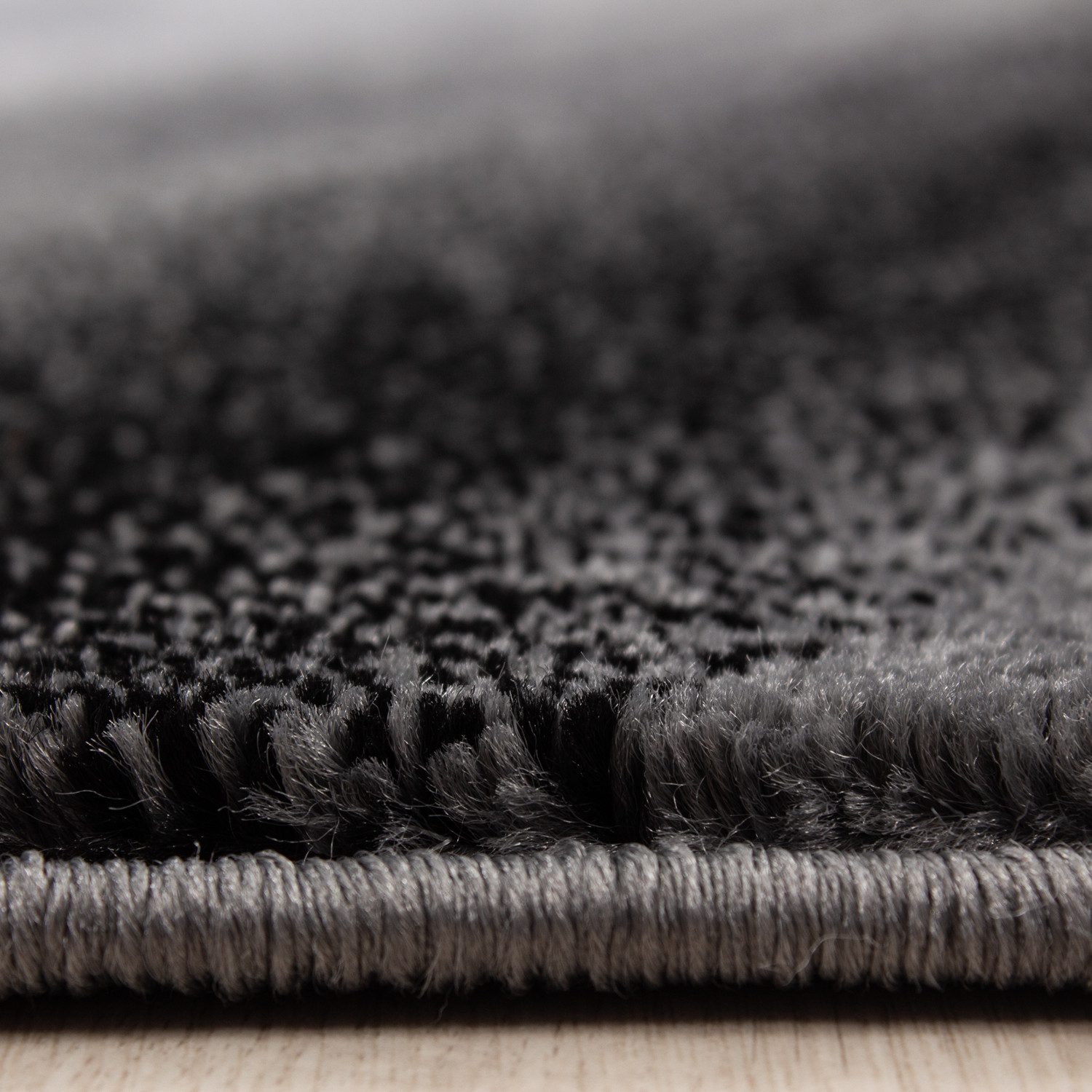 Carpettex Kurzflor-Bettumrandung Abstrakt Wellen Design, Höhe günstig online kaufen
