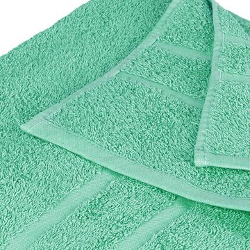 StickandShine Handtuch Handtücher Badetücher Saunatücher Duschtücher Gästehandtücher in Smaragdgrün zur Wahl 100% Baumwolle 500 GSM