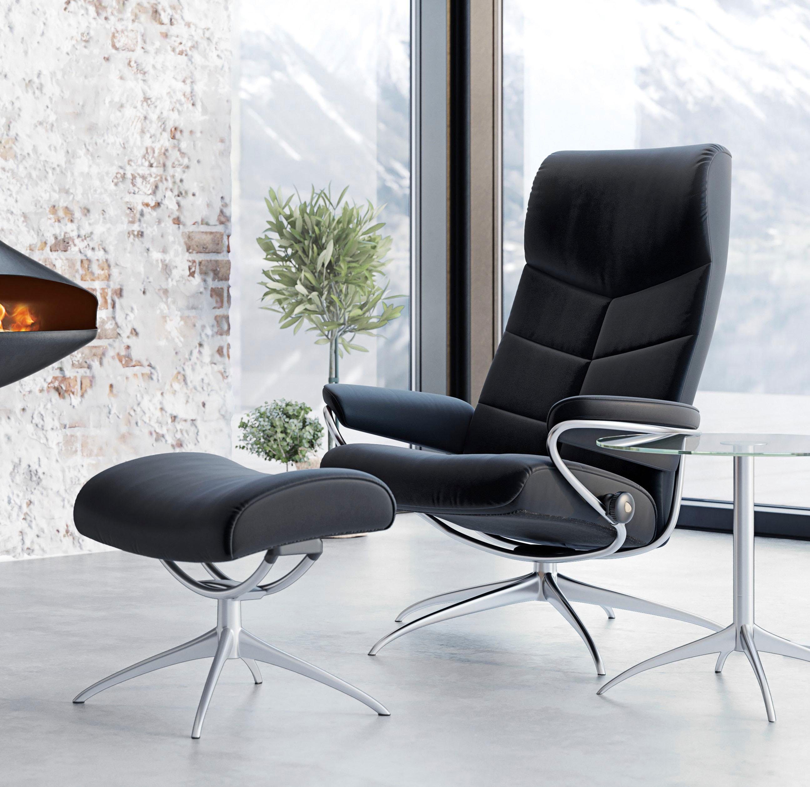 Stressless® Relaxsessel »Dublin«, mit Hocker, mit Star Base, in 2 Höhen