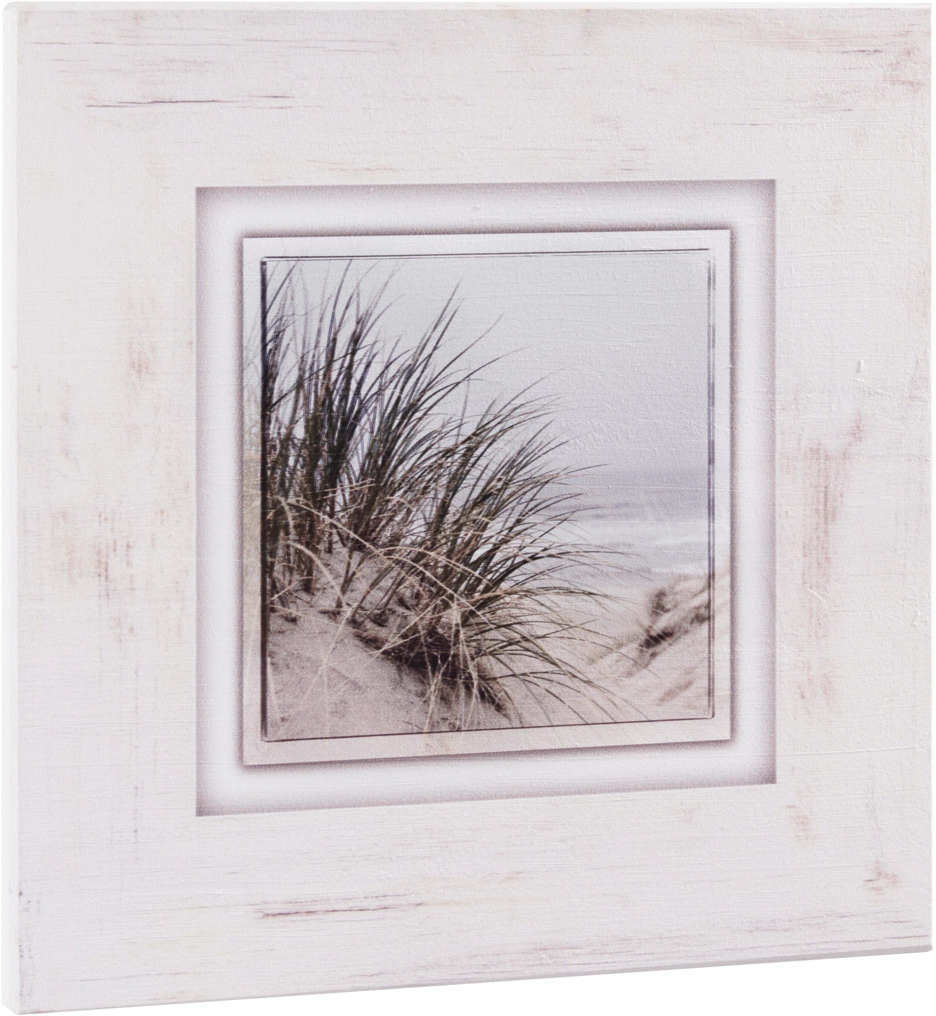 Home affaire Holzbild »Gräser am Strand«, 40/40 cm-Otto