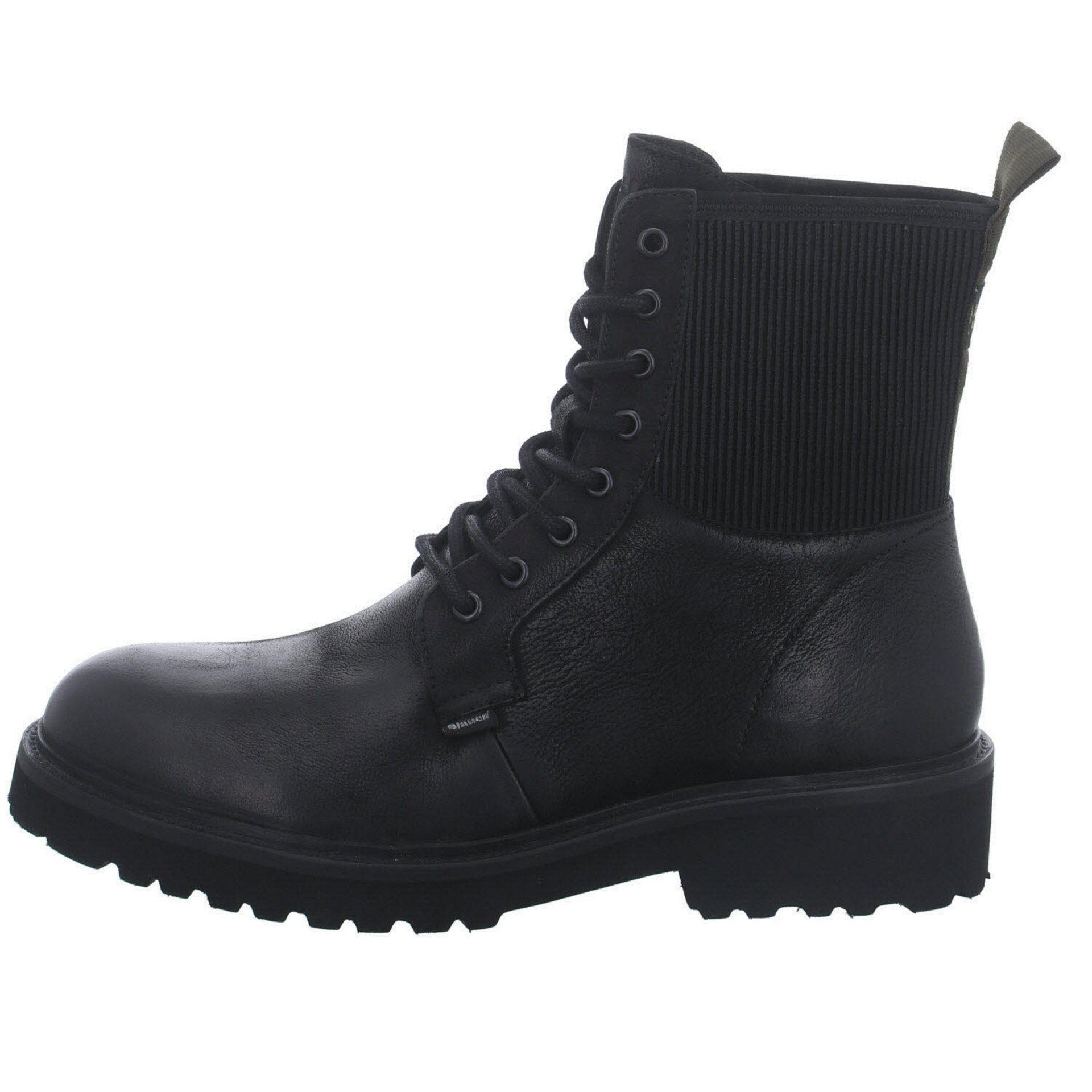 Schuhe Stiefeletten Blauer.USA Iron 01 Boots Leder-/Textilkombination uni Ankleboots