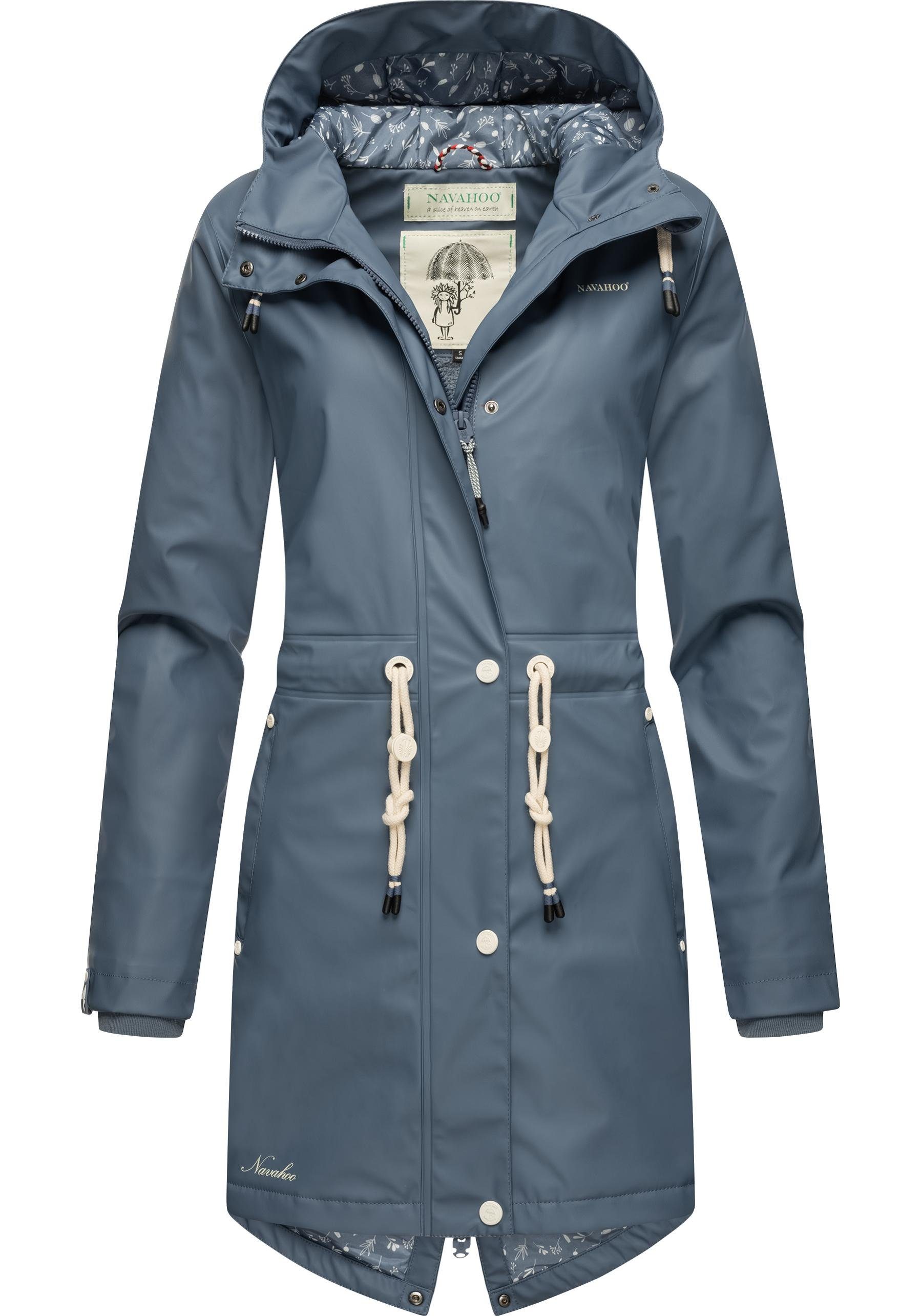 Navahoo of Ocean Flower modischer Damen Outdoor Regenjacke Regenmantel dusty