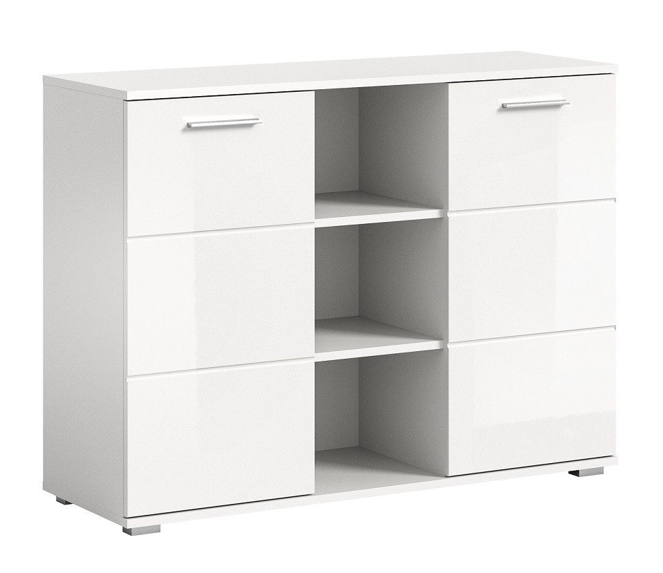 xonox.home Sideboard Kommode Prego 1, weiß Hochglanz ohne Beleuchtung