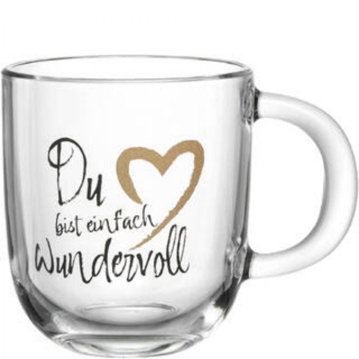 LEONARDO Tasse Leonardo Kaffeetasse Emozione Du bist einfach wundervoll (400ml)